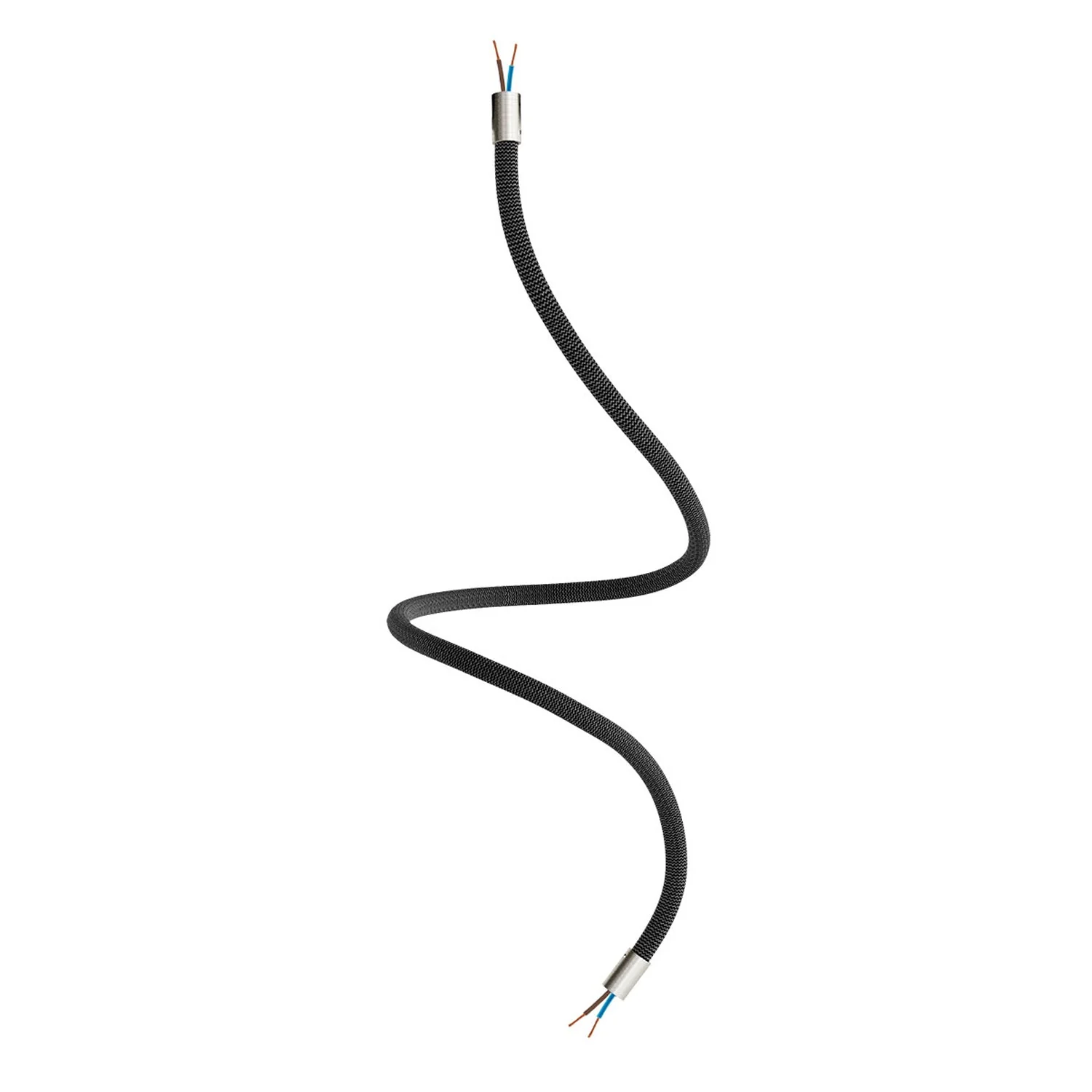 Creative Flex kit, flexible extension tube covered in RZ30 Iron Black fabric with metal ends - Image 24