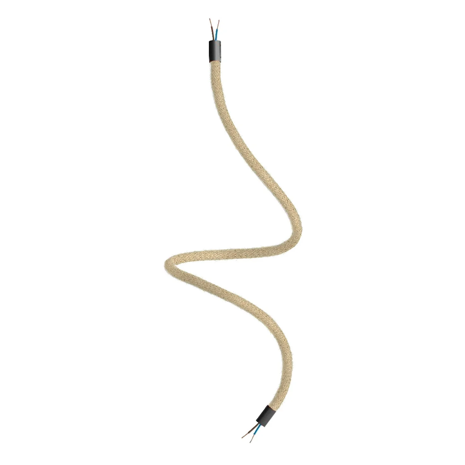 Creative Flex kit flexible extension tube covered in jute RN06 Neutral with metal terminals - Image 17