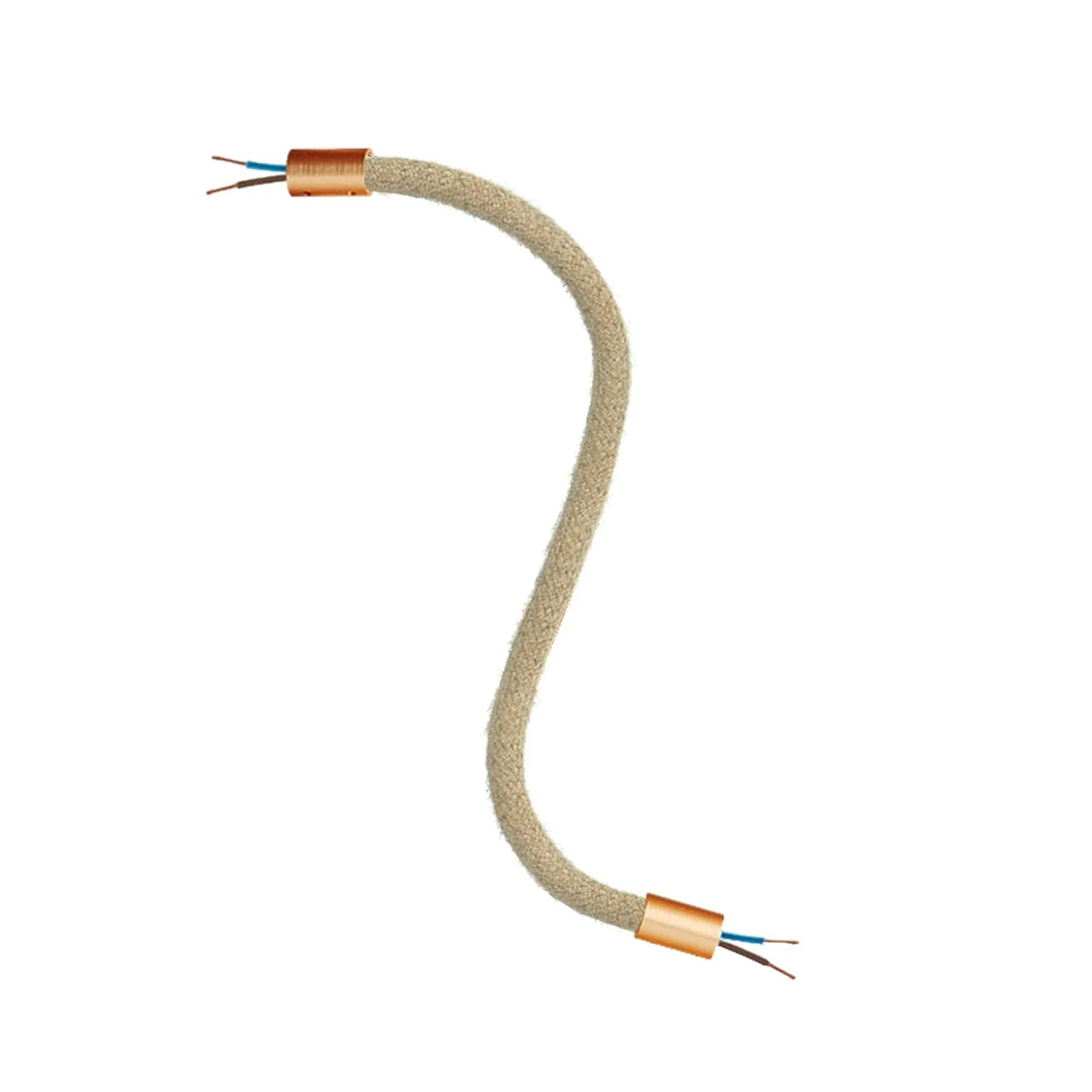 Creative Flex kit flexible extension tube covered in jute RN06 Neutral with metal terminals - Image 26