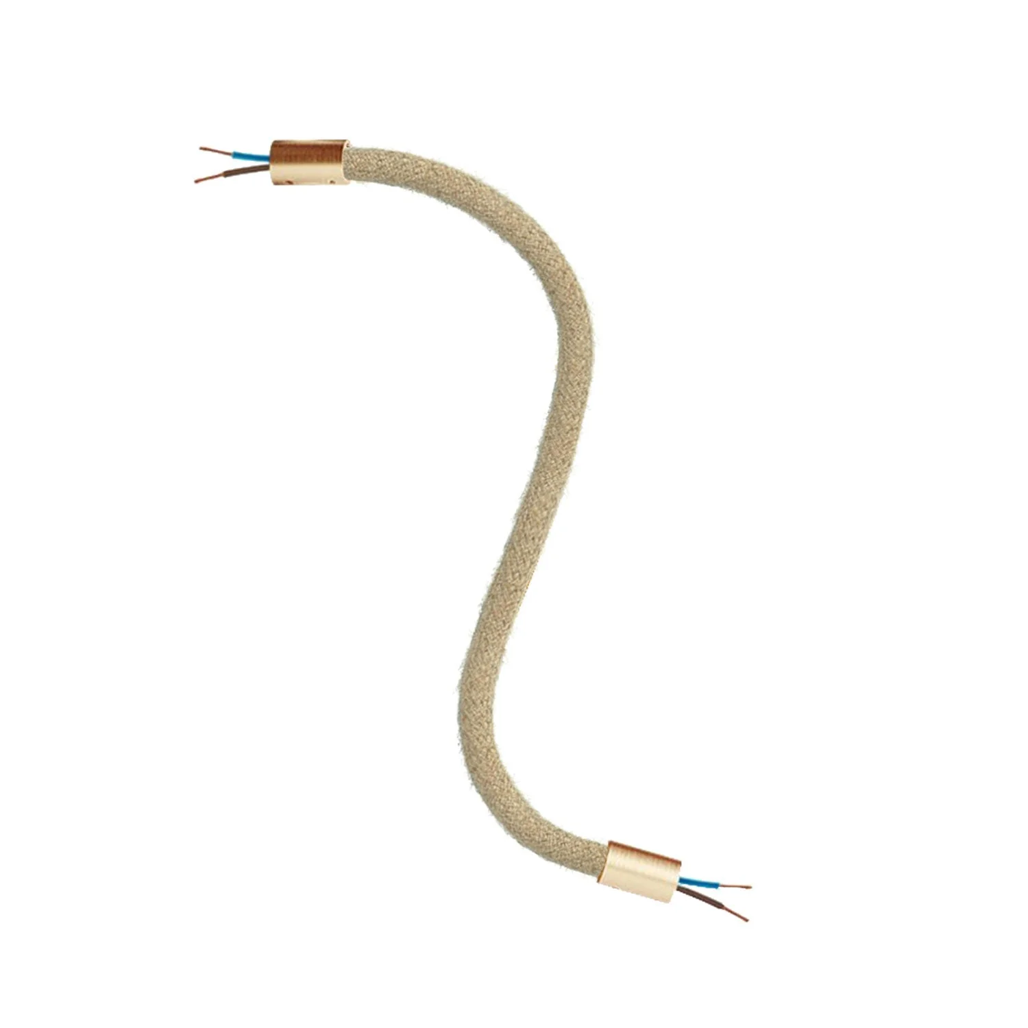 Creative Flex kit flexible extension tube covered in jute RN06 Neutral with metal terminals - Image 33