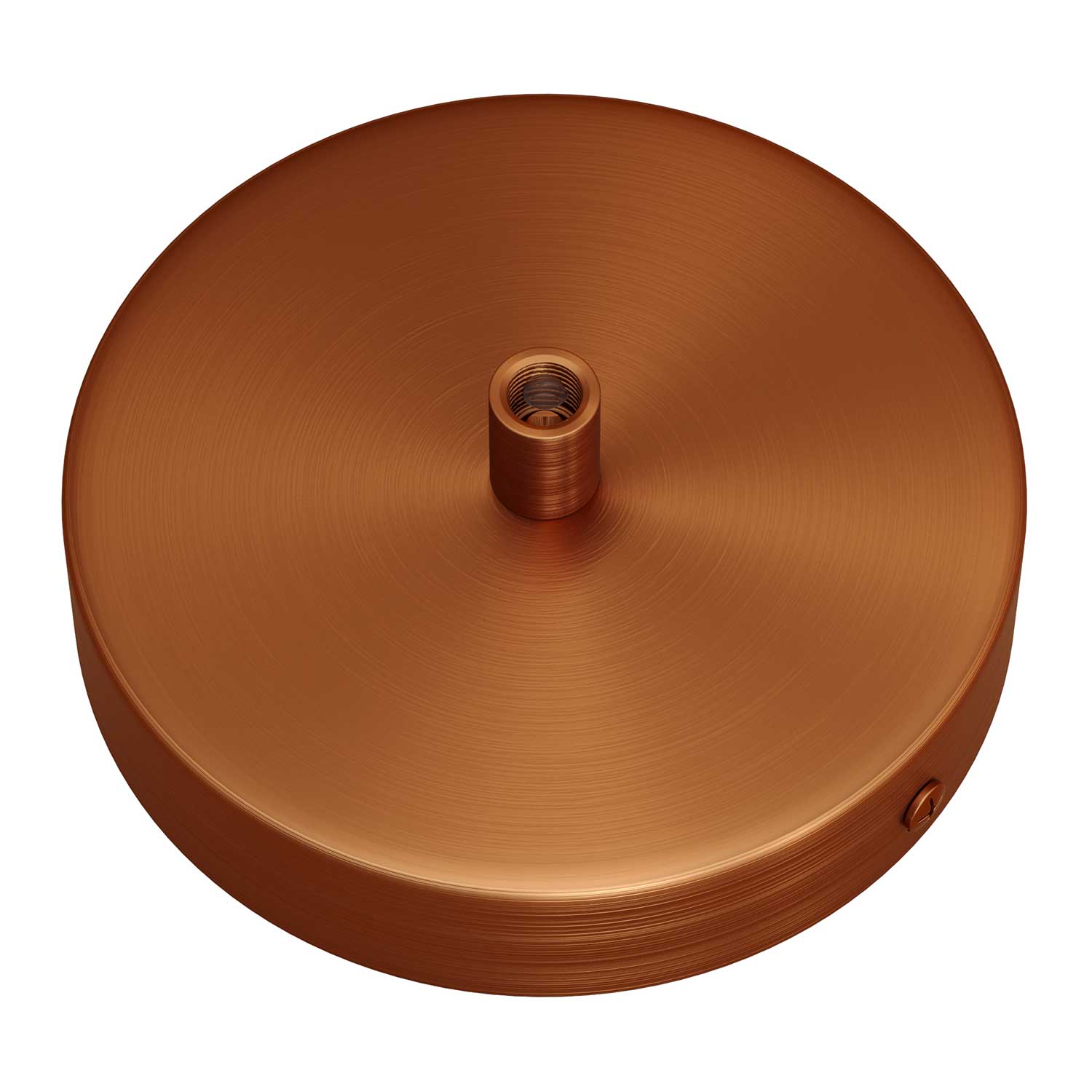 Cylindrical metal ceiling rose kit - Satin copper - Image 7