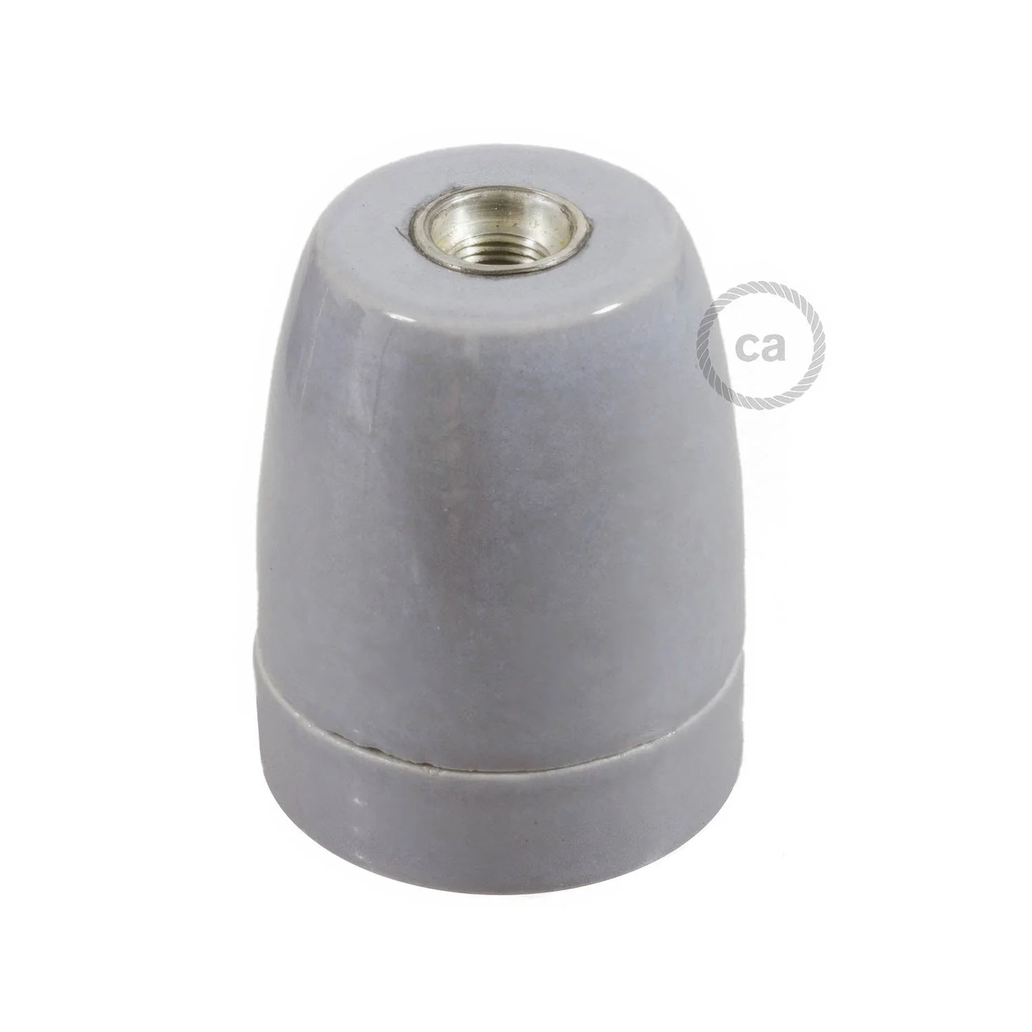 E27 porcelain lamp holder kit - Grey - Image 3