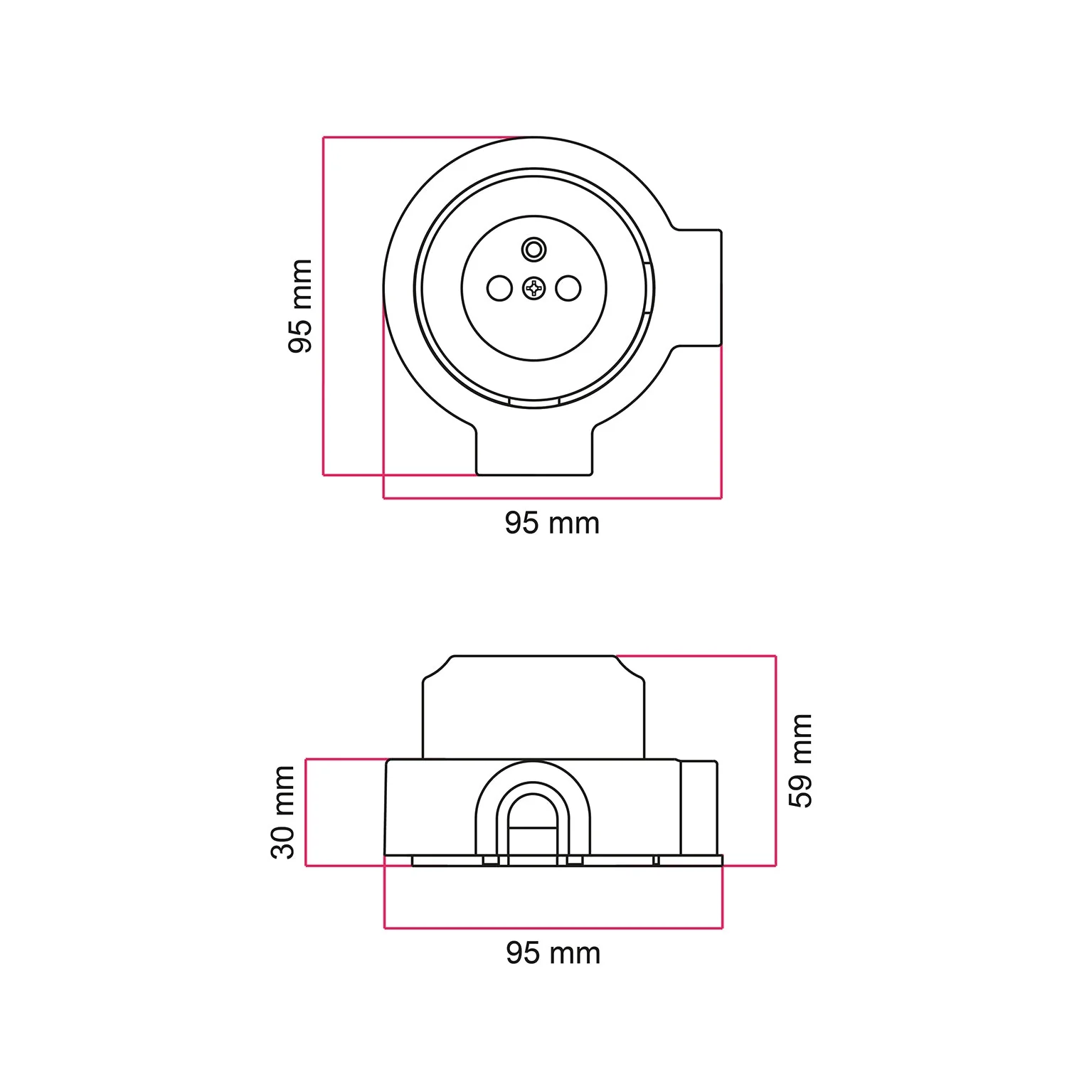 French type wall socket kit and base for Creative-Tubes in porcelain - White - Image 13