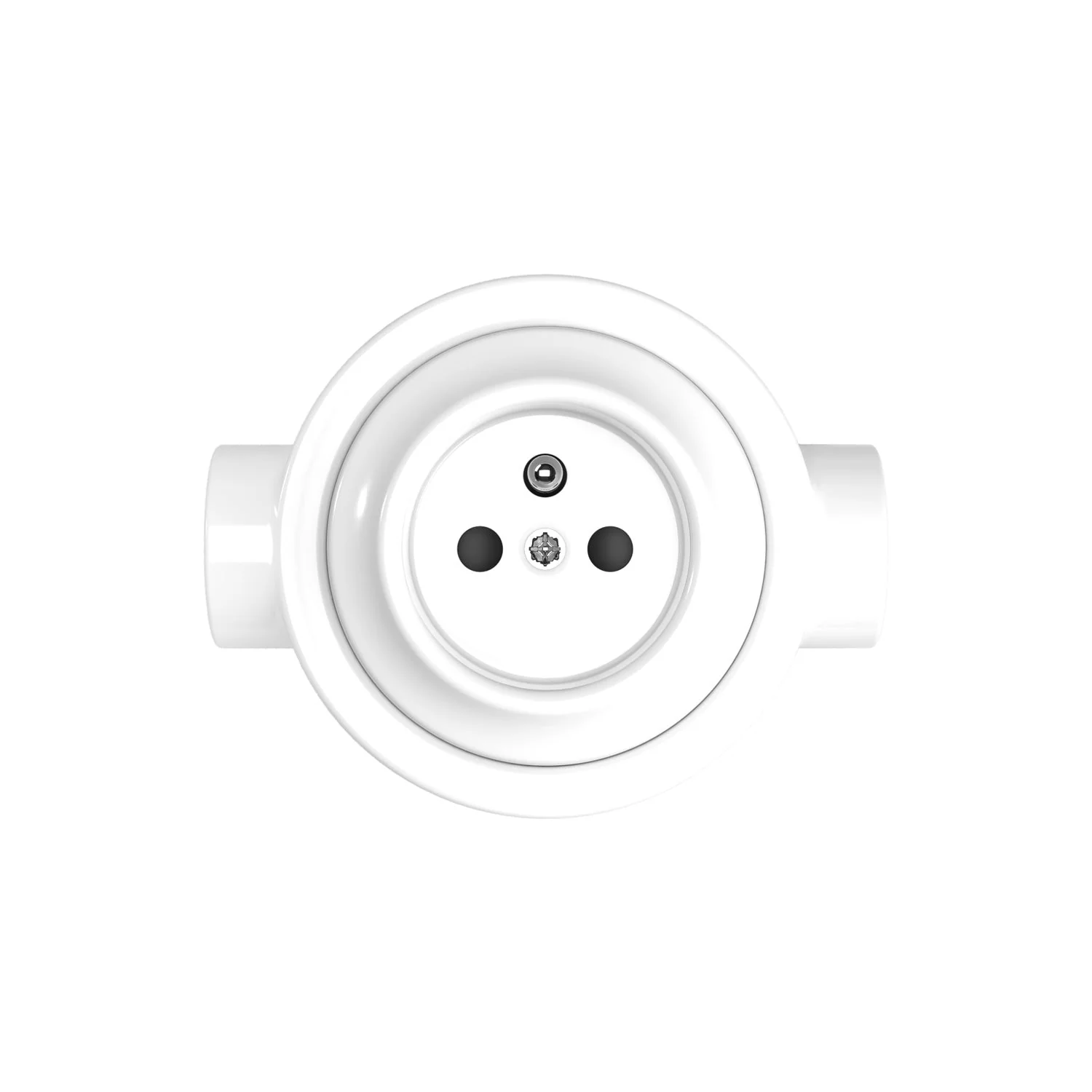 French type wall socket kit and base for Creative-Tubes in porcelain - White - Image 16