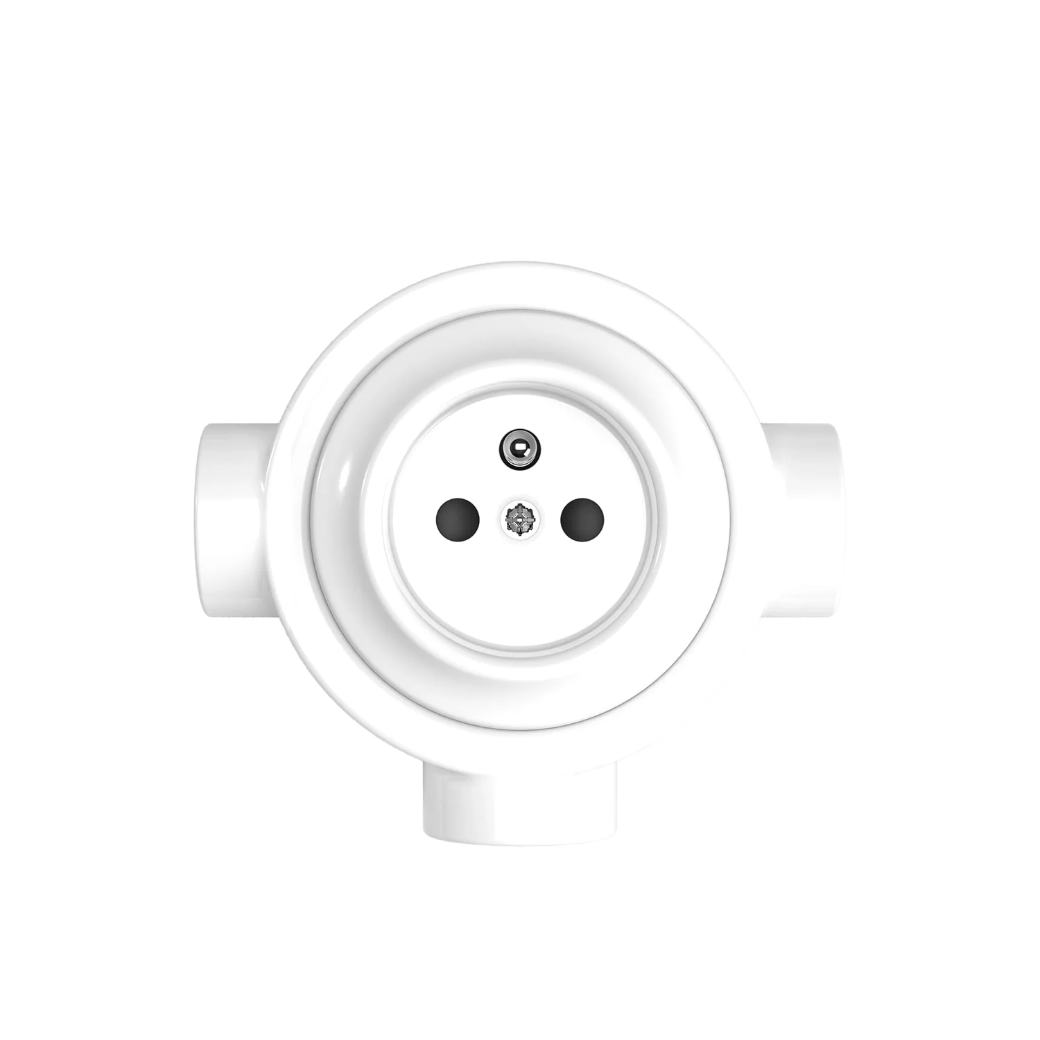 French type wall socket kit and base for Creative-Tubes in porcelain - White - Image 23