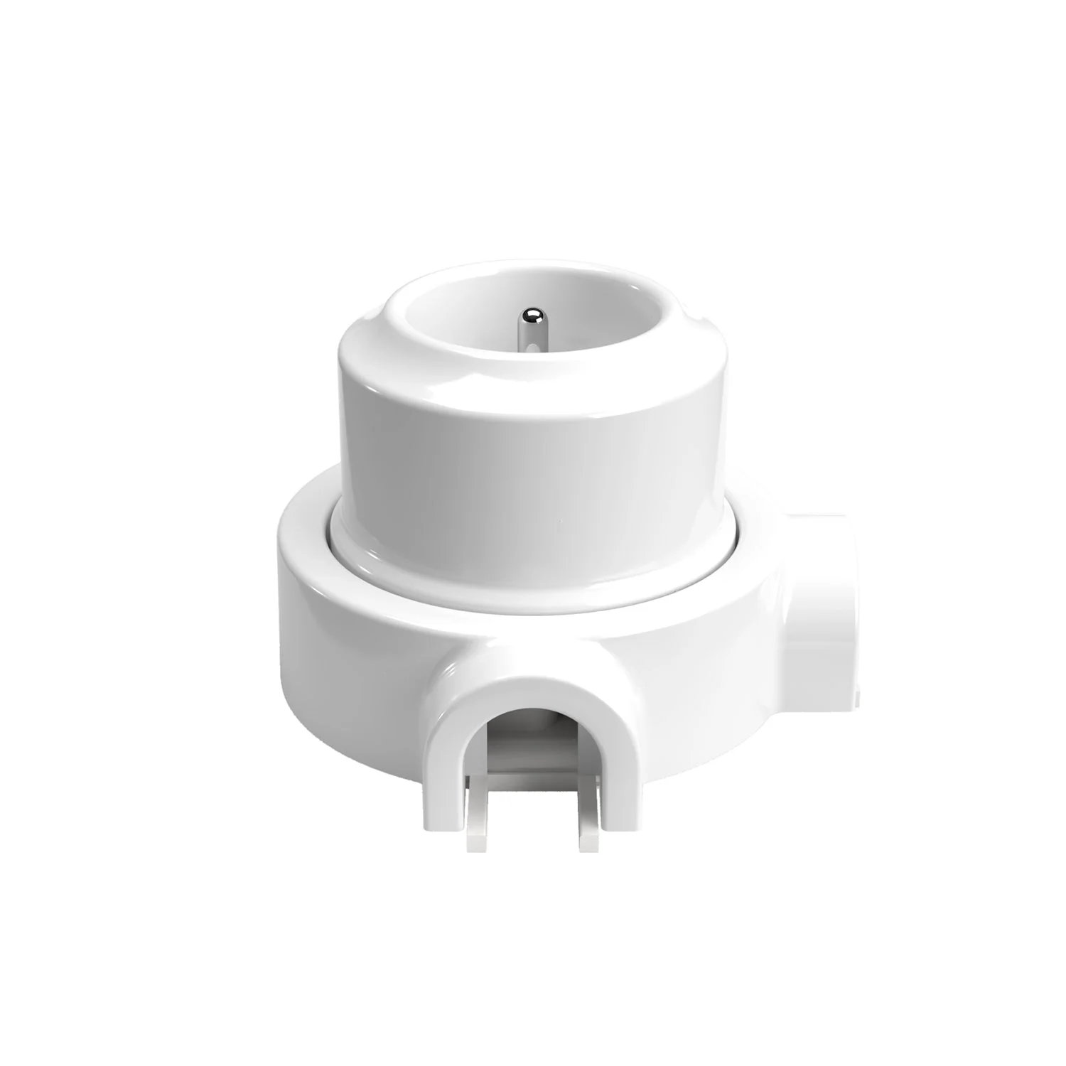 French type wall socket kit and base for Creative-Tubes in porcelain - White - Image 8