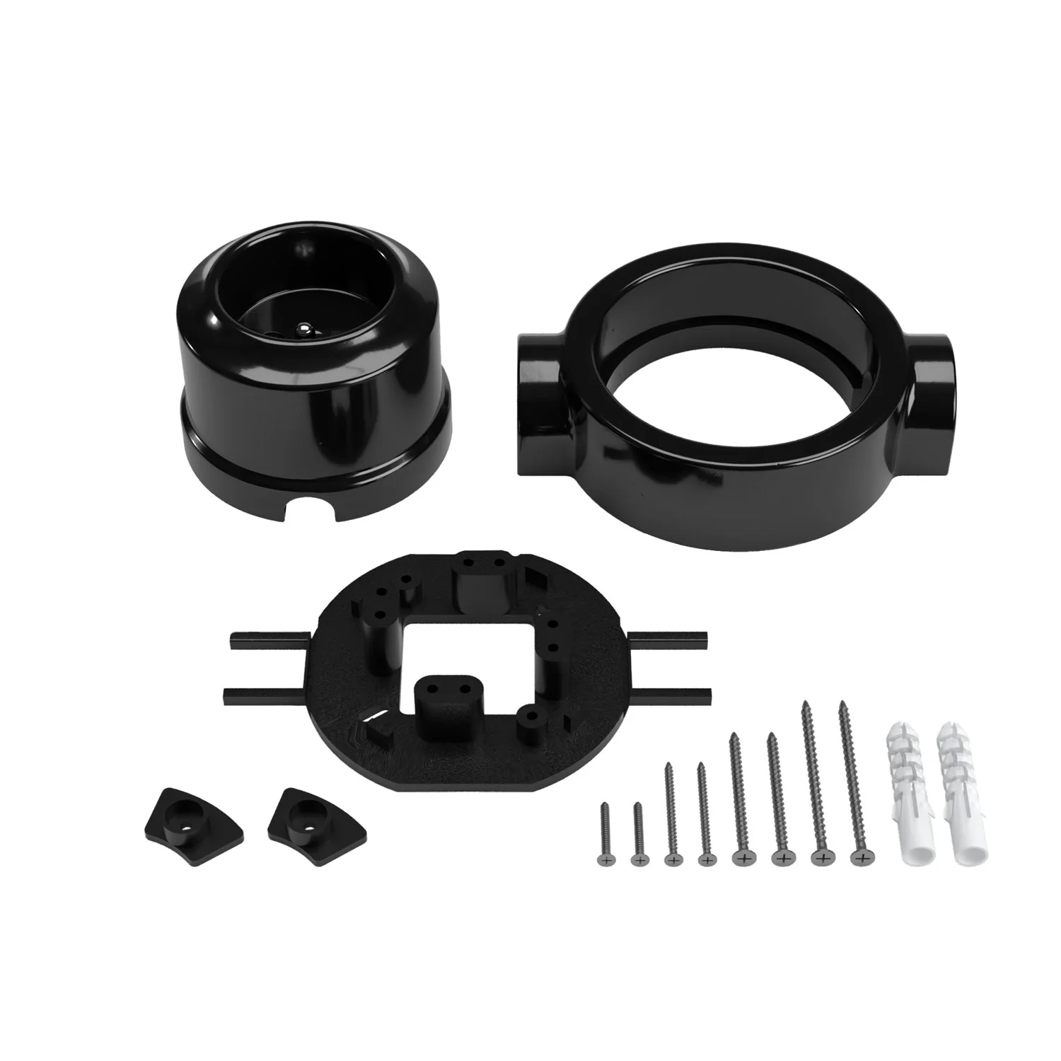 French-type wall socket kit and base for Creative-Tubes in porcelain - Black - Image 17