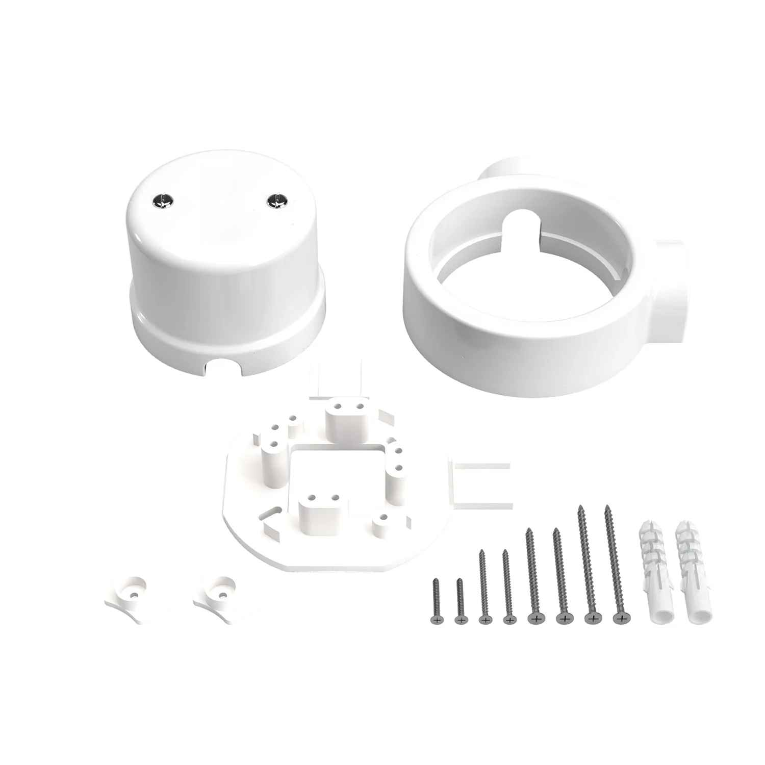 Junction box kit and base for Creative-Tubes in porcelain - White - Image 10