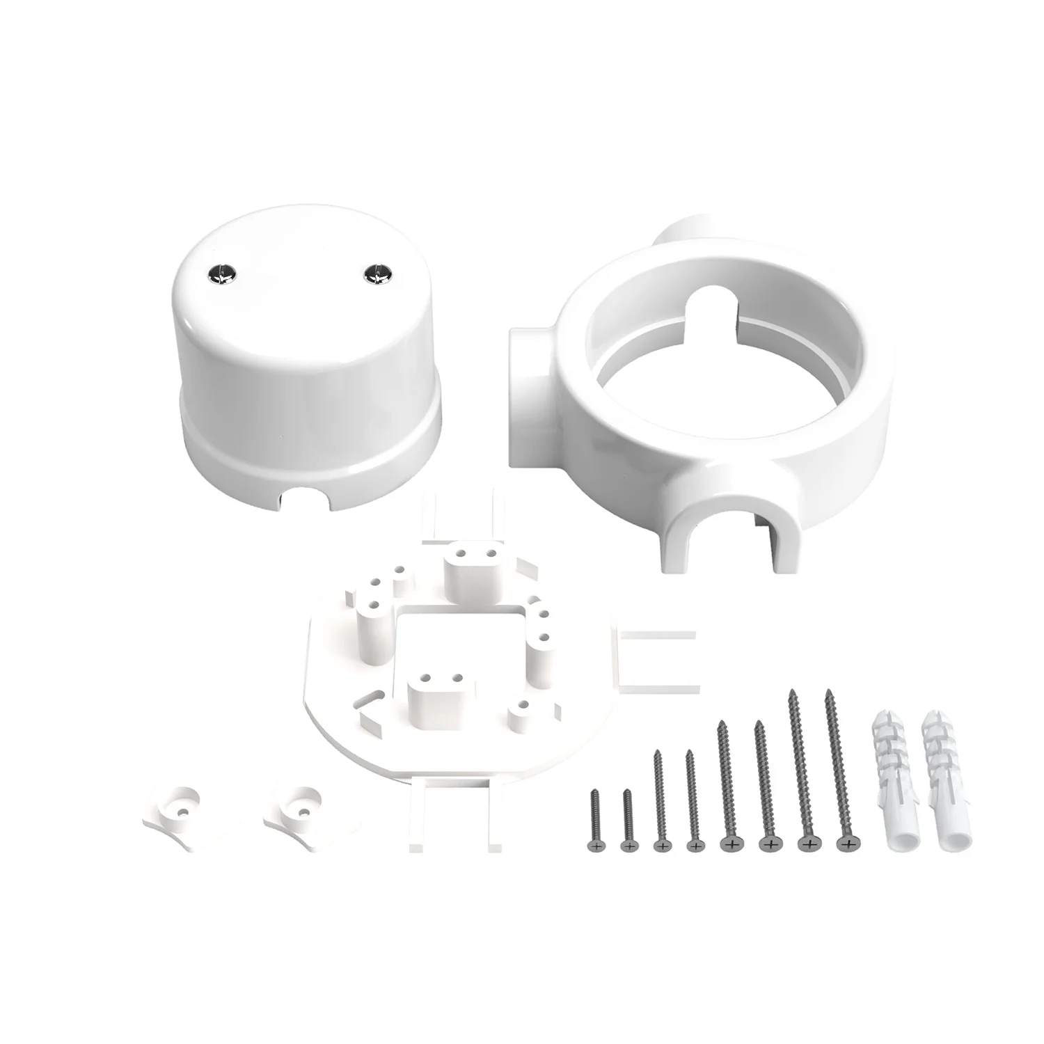 Junction box kit and base for Creative-Tubes in porcelain - White - Image 24