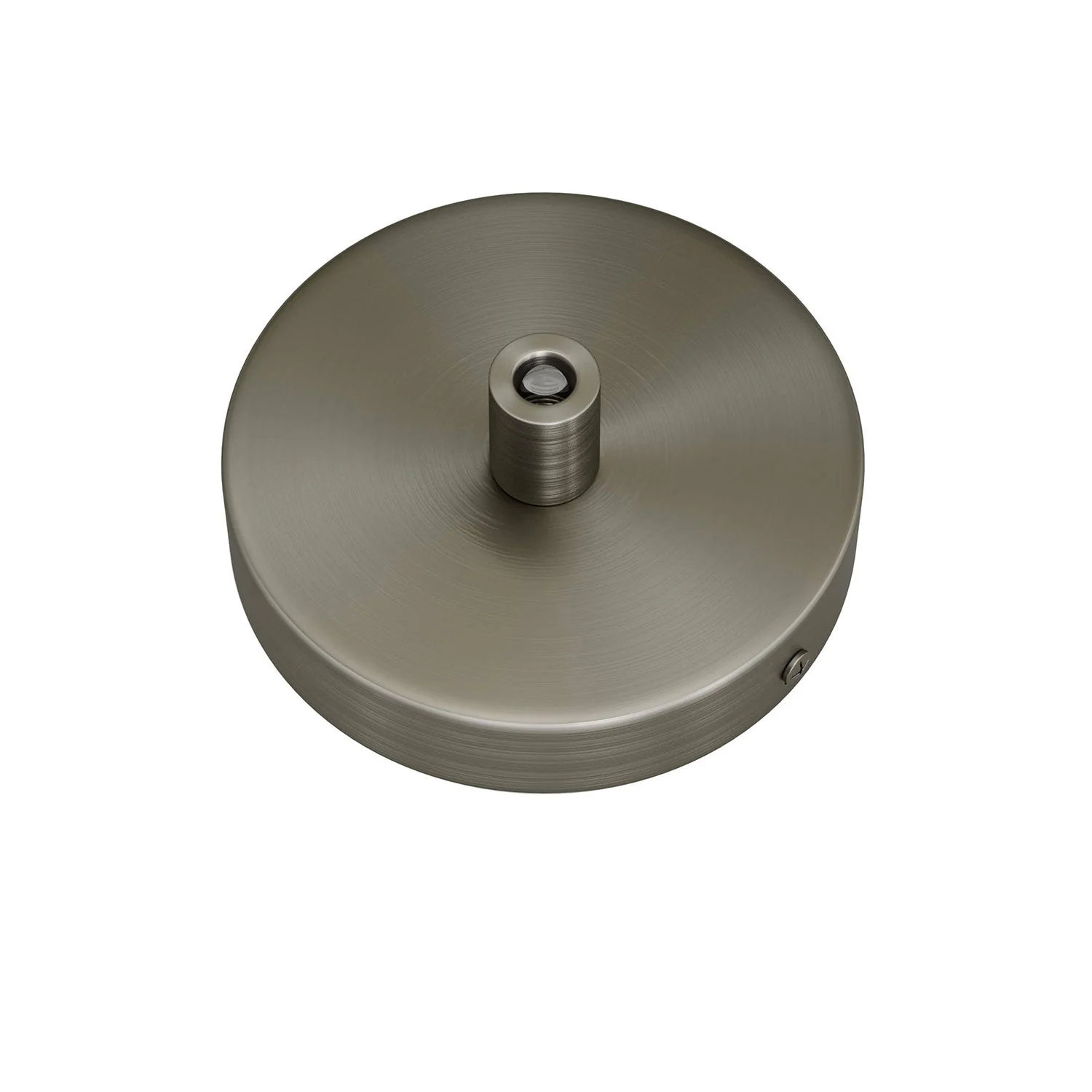Mini cylindrical ceiling rose kit in metal with 1 central hole - Satin titanium - Image 6
