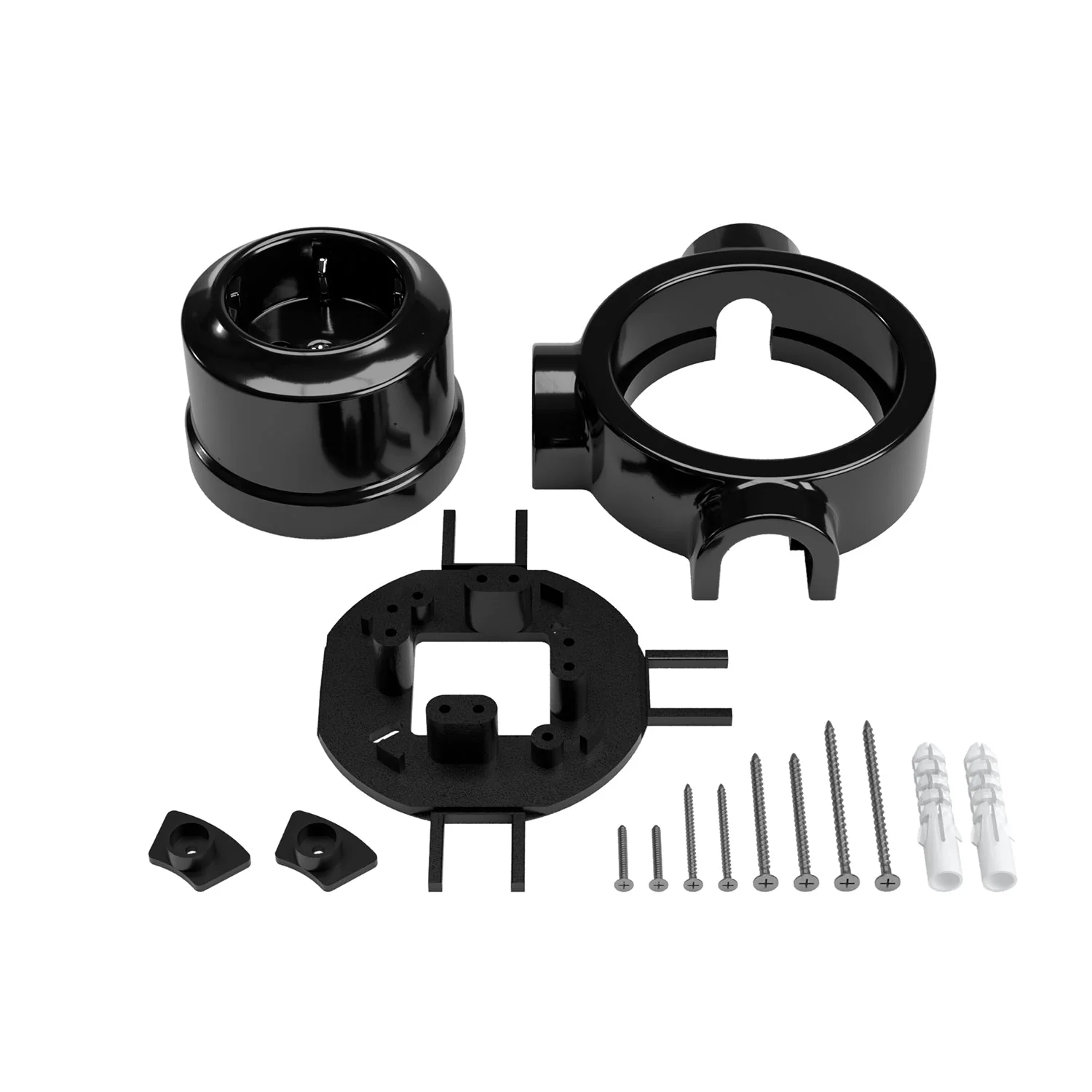 Schuko wall socket kit and base for Creative-Tubes in porcelain - Black - Image 24