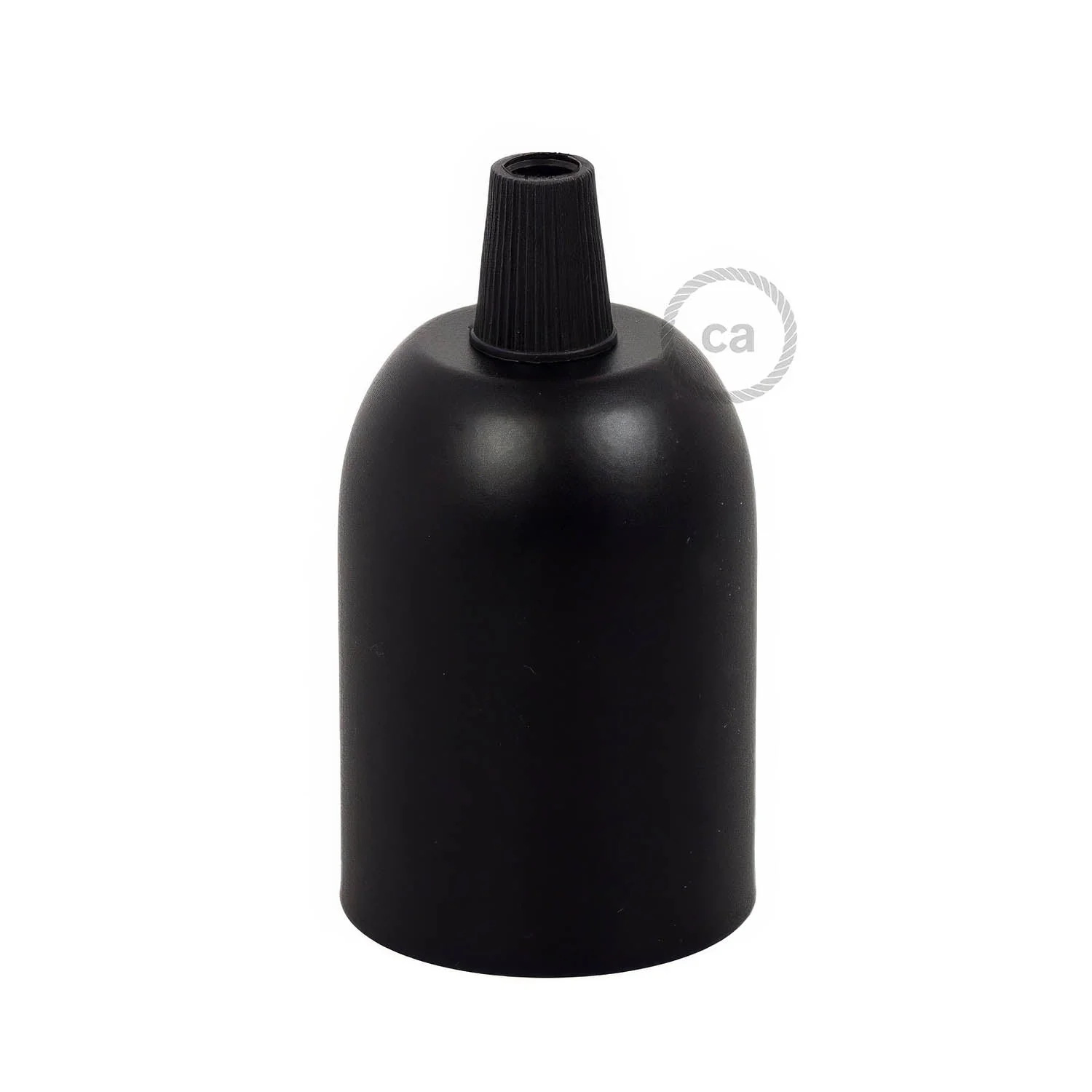 E27 semi-spherical metal lamp holder kit - Black - Image 3