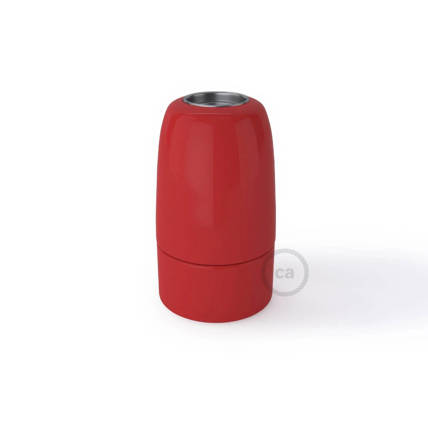 E14 porcelain lamp holder kit - Red - Image 3