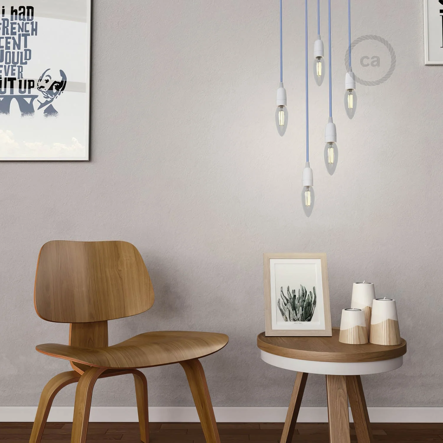 E14 porcelain lamp holder kit - White - Image 2