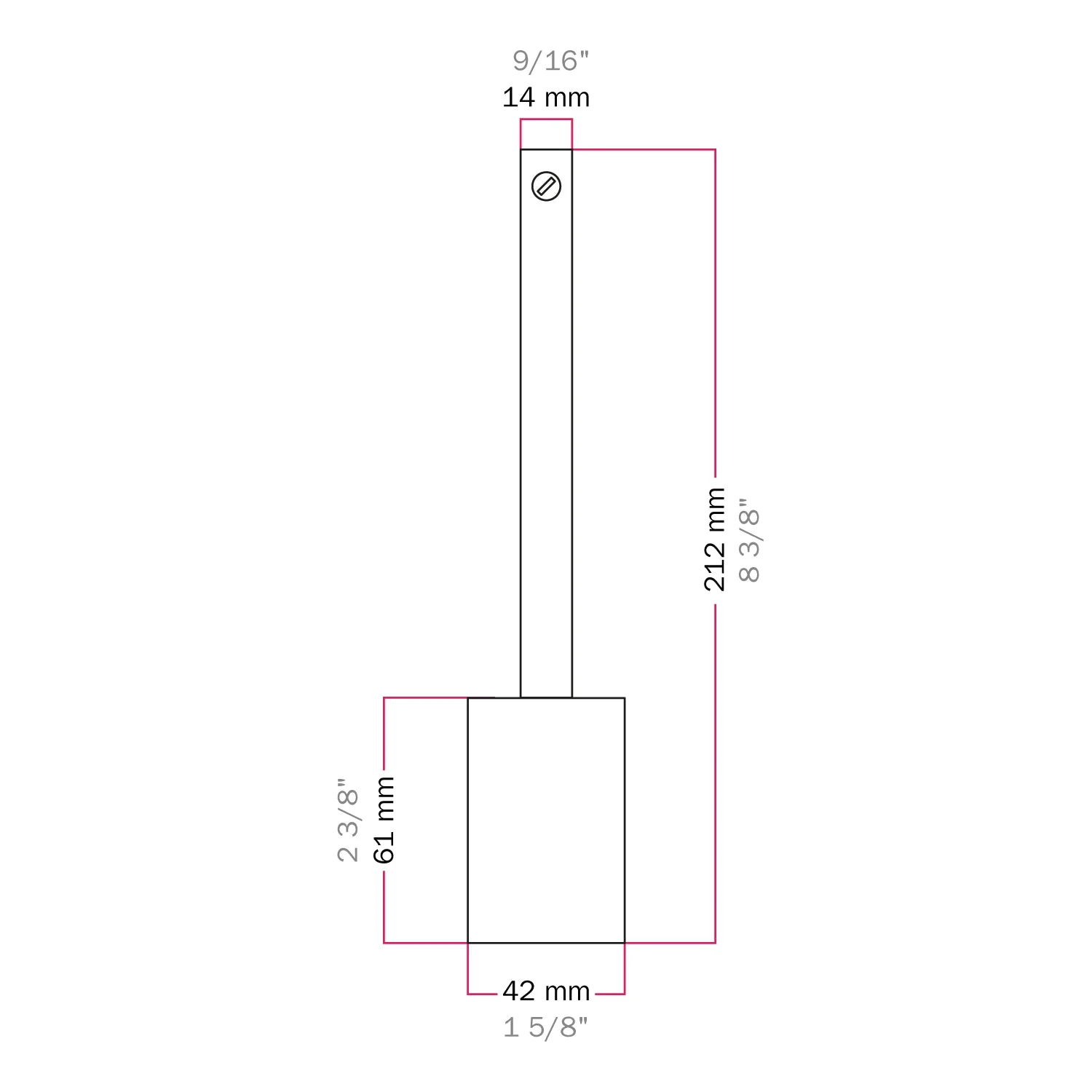 Cylindrical E27 lamp holder kit in metal with 15 cm cable clamp - Copper - Image 4