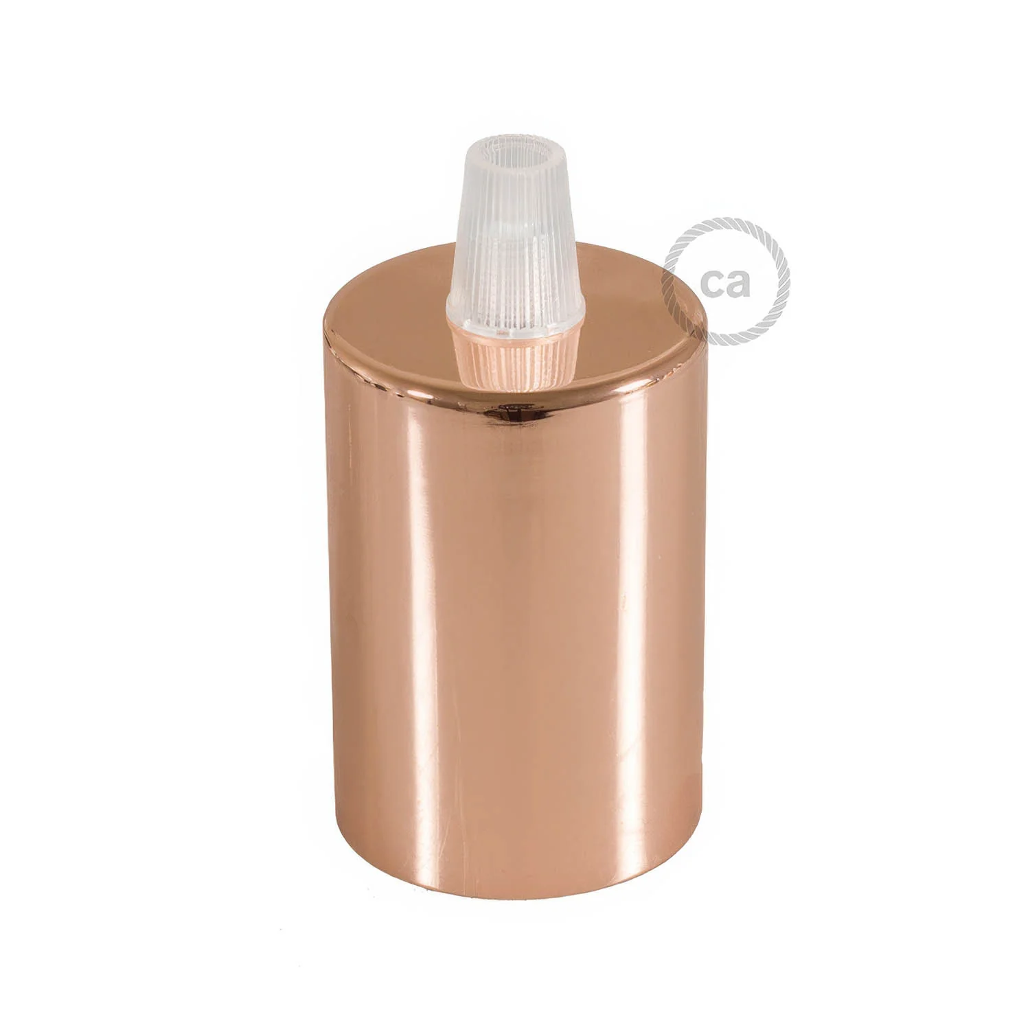 E27 cylindrical metal lamp holder kit - Copper - Image 3