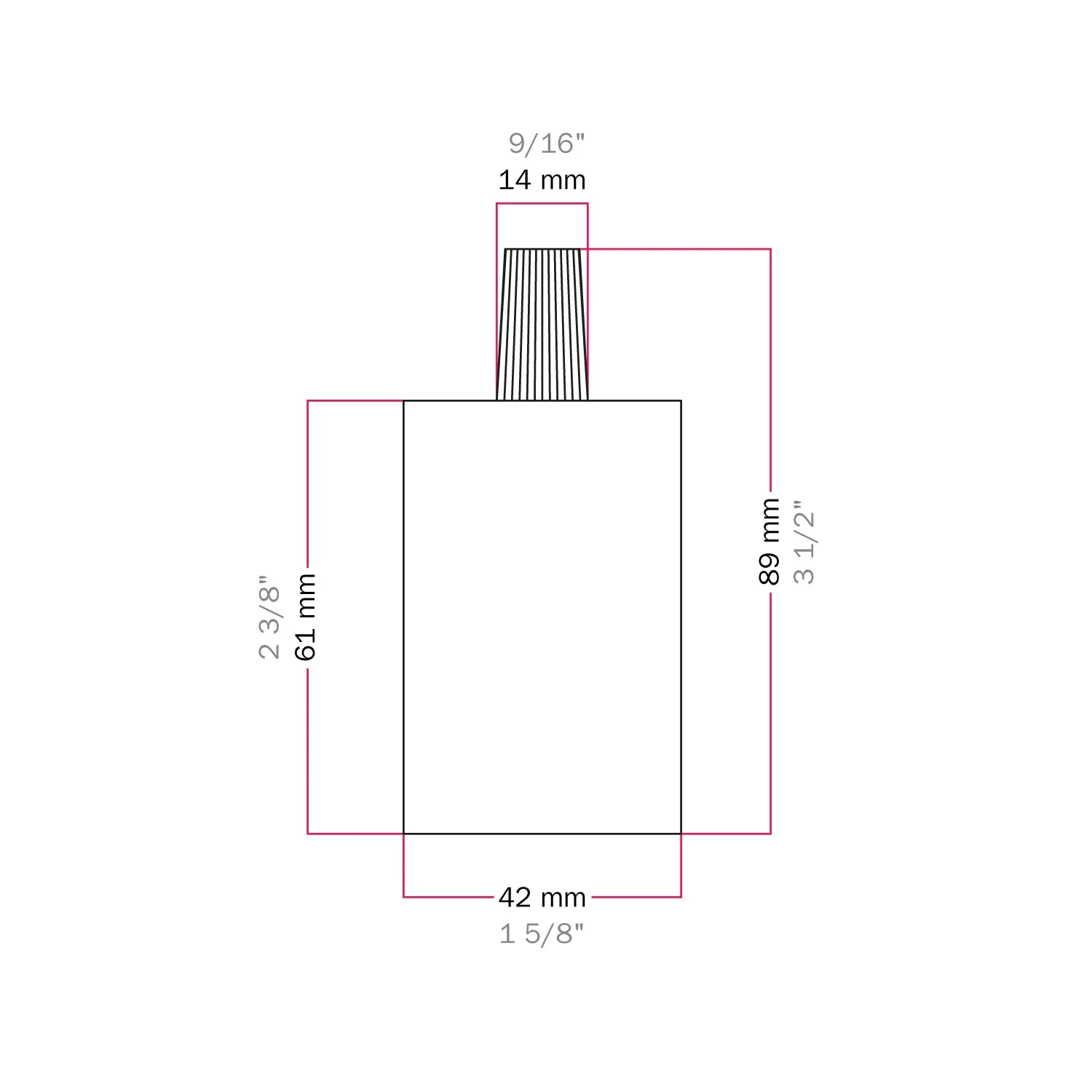 E27 cylindrical metal lamp holder kit - Copper - Image 4