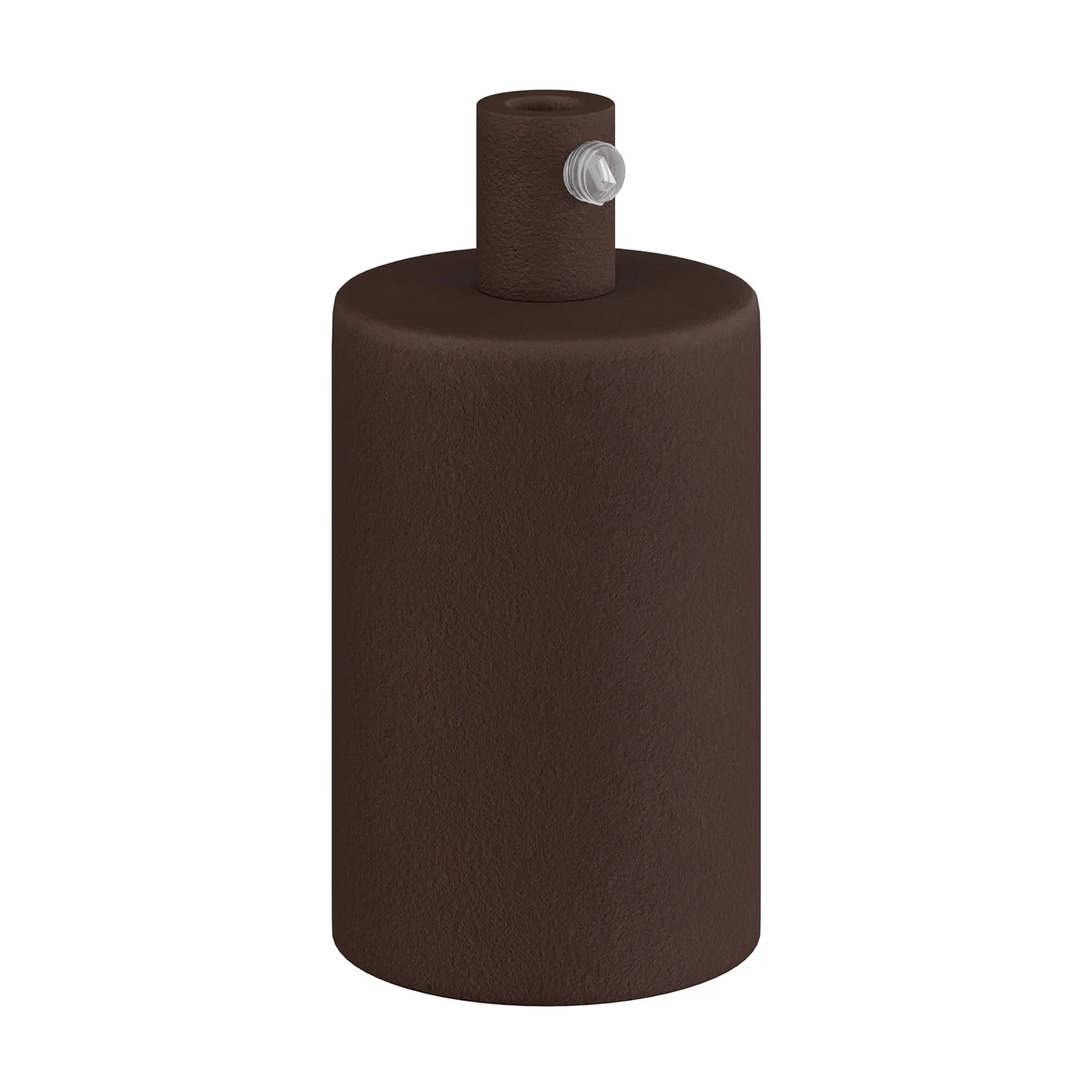 E27 cylindrical metal lamp holder kit - Dark rust painted - Image 7