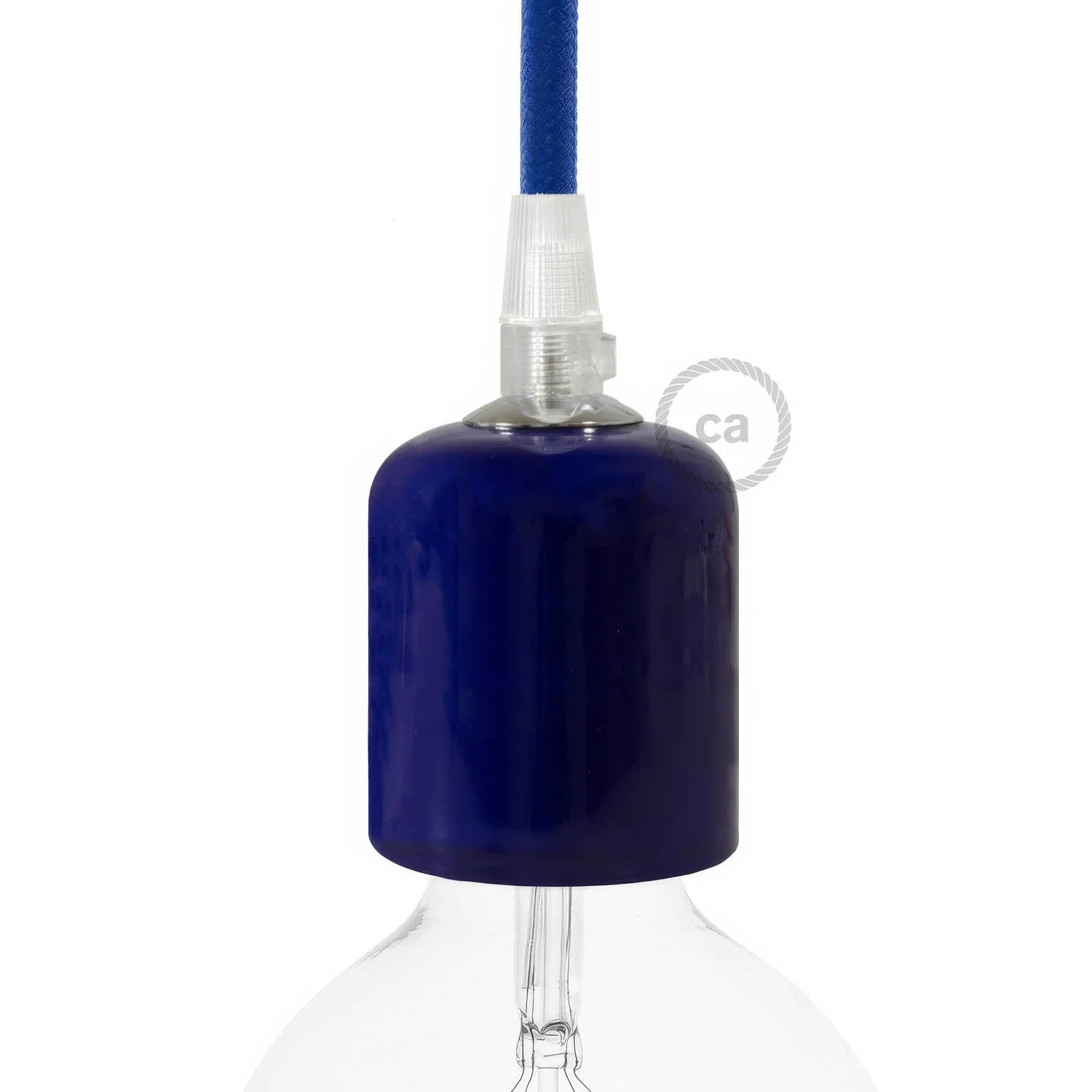 E27 ceramic lamp holder kit - Blue