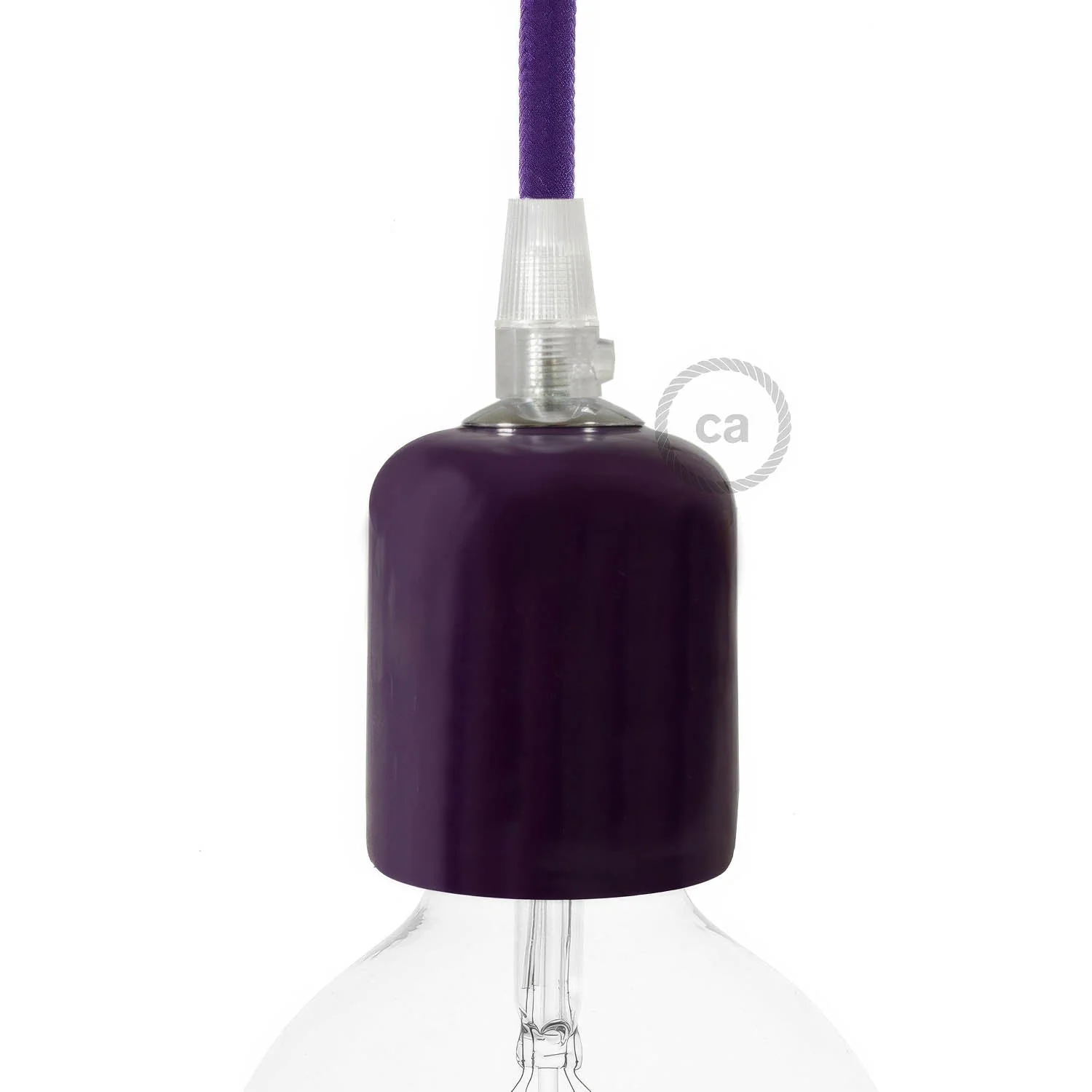 E27 ceramic lamp holder kit - Violet