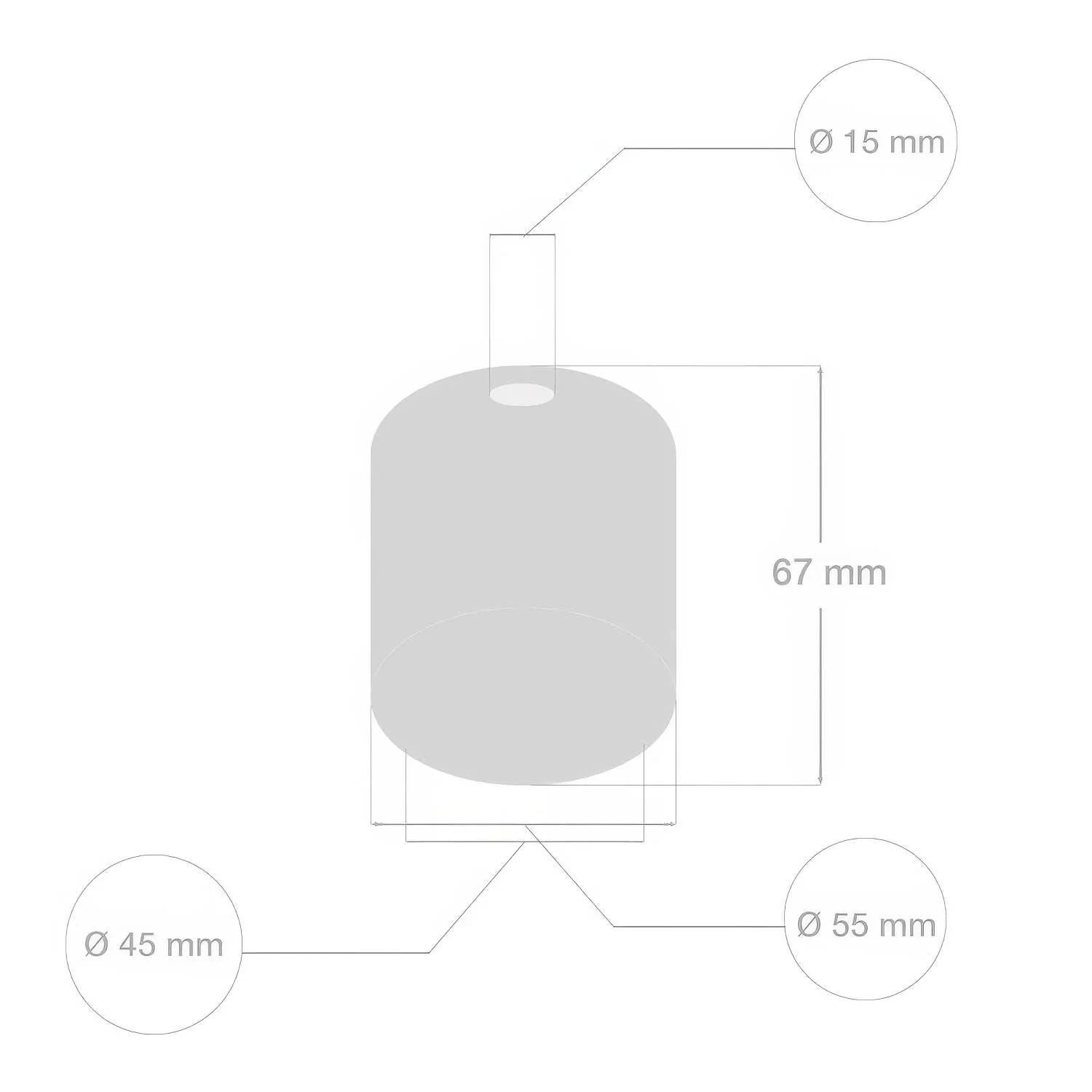 E27 ceramic lamp holder kit - White - Image 4