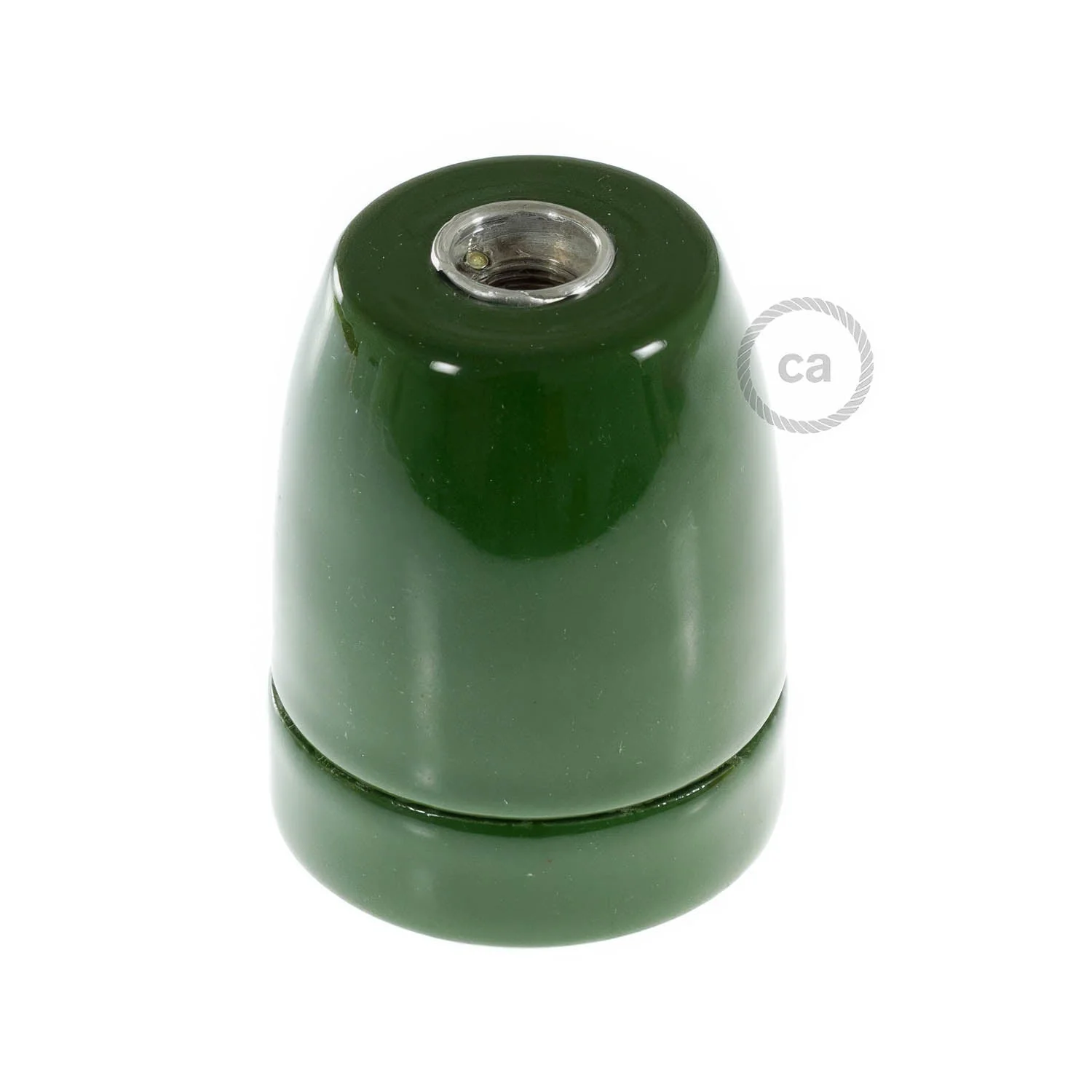 E27 porcelain lamp holder kit - Green - Image 3