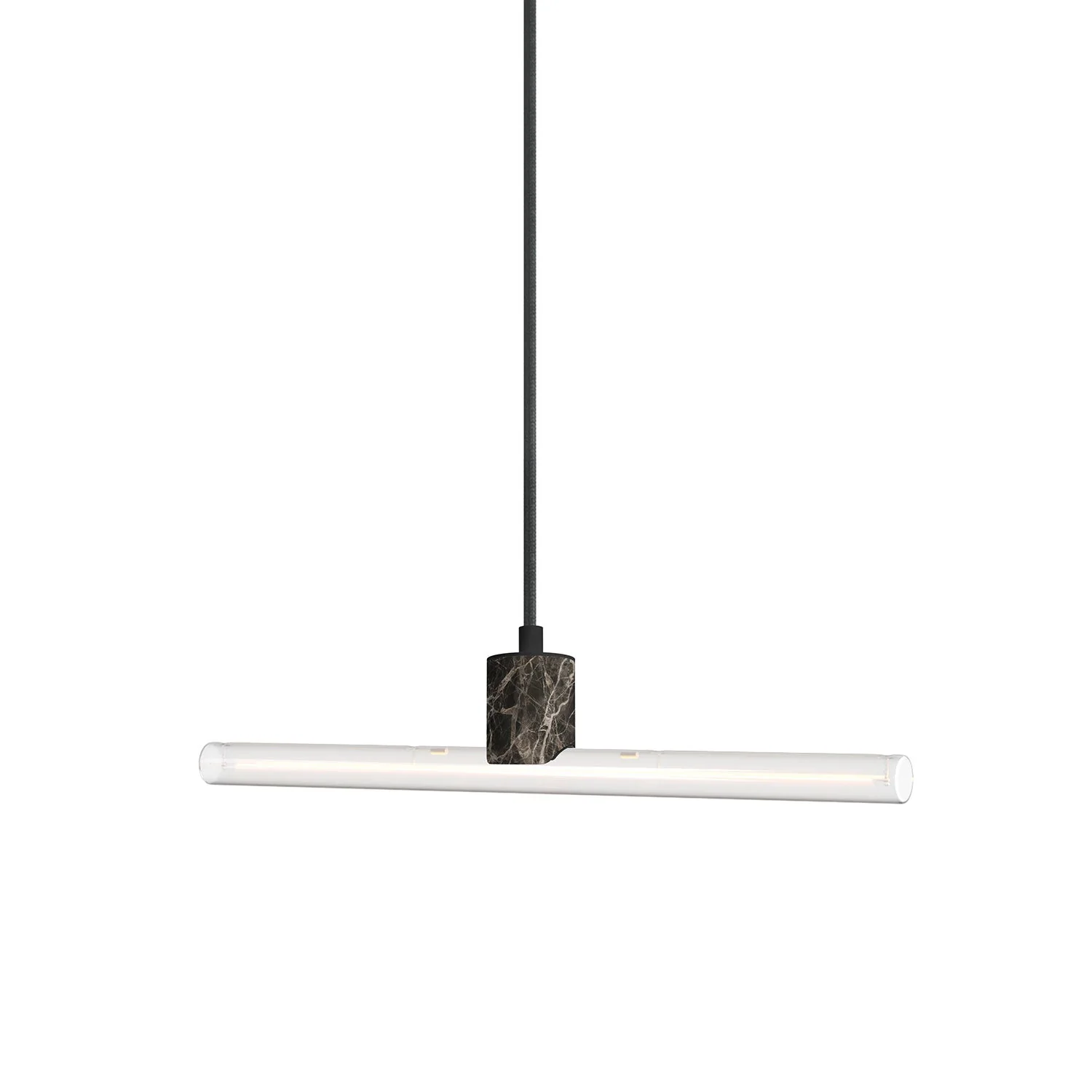 Esse14 lamp holder kit for pendant lamps with S14d fitting - Brown marble effect - Image 6