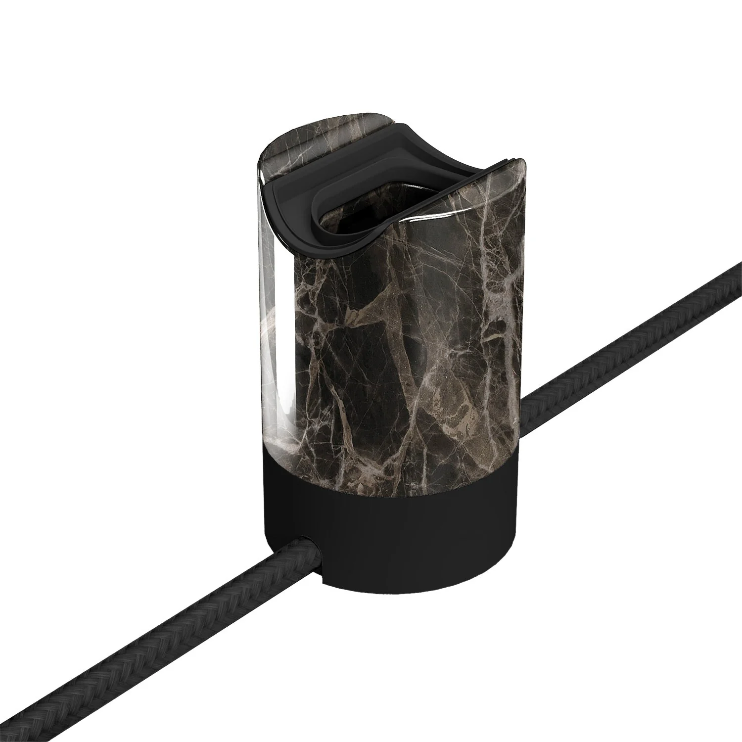 Spostaluce esse14 kit with S14d lamp holder - Brown marble effect
