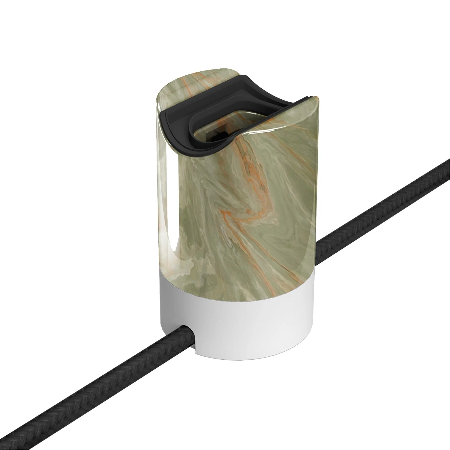 Spostaluce esse14 kit with S14d lamp holder - Green marble effect