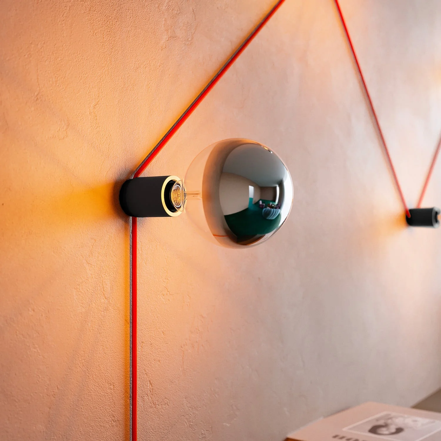 Spostaluce kit with E27 lamp holder - Black - Image 3