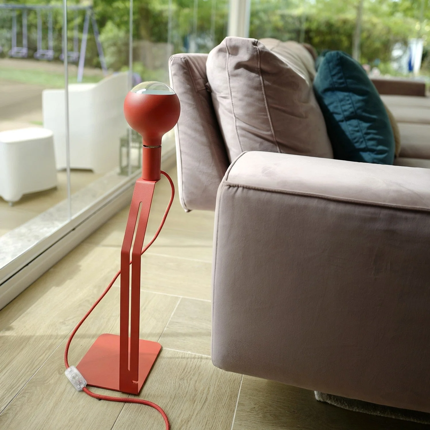 Koso Lucia - Table lamp with UK Plug - Red - Image 3