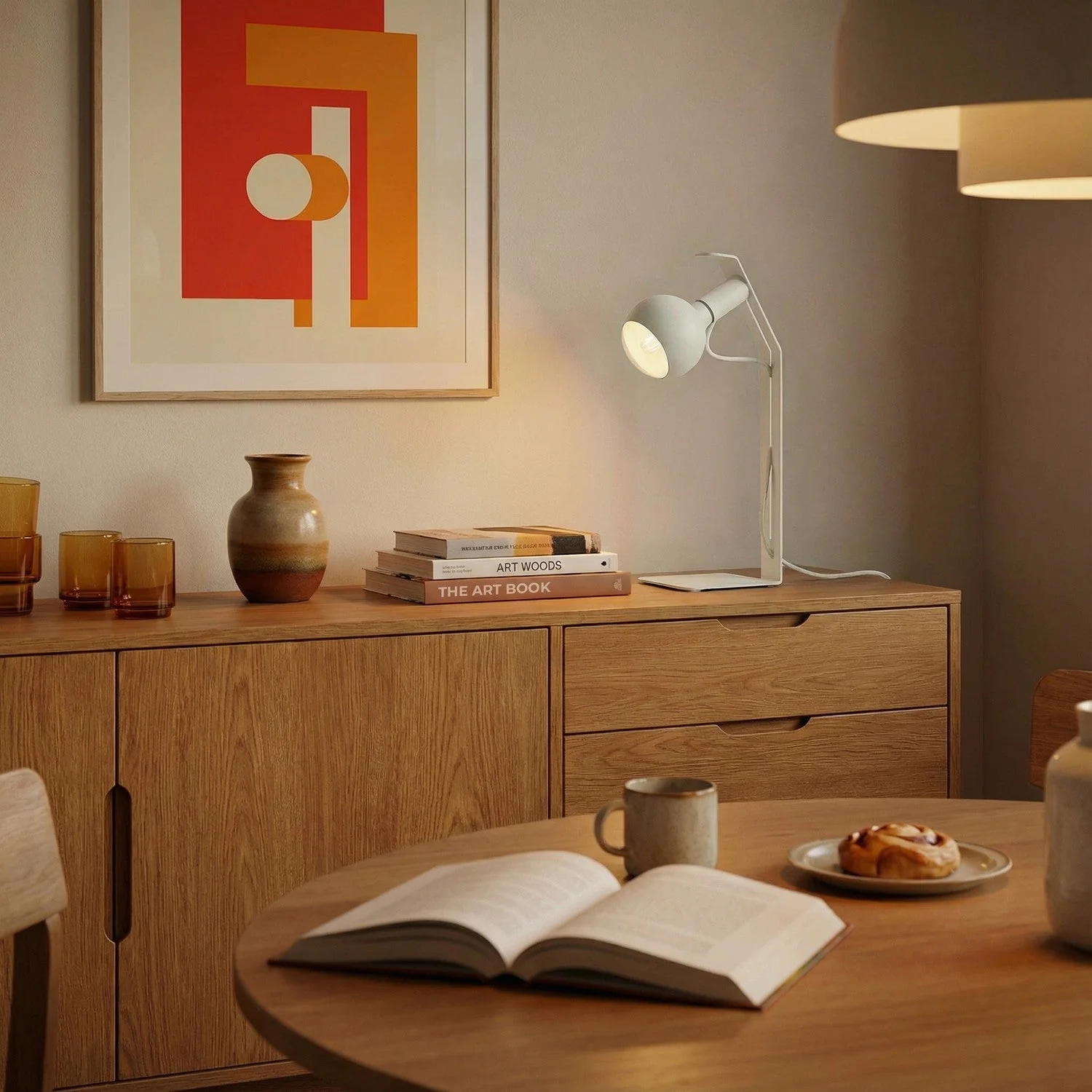 Koso Lucia - Table lamp with UK plug - White - Image 2