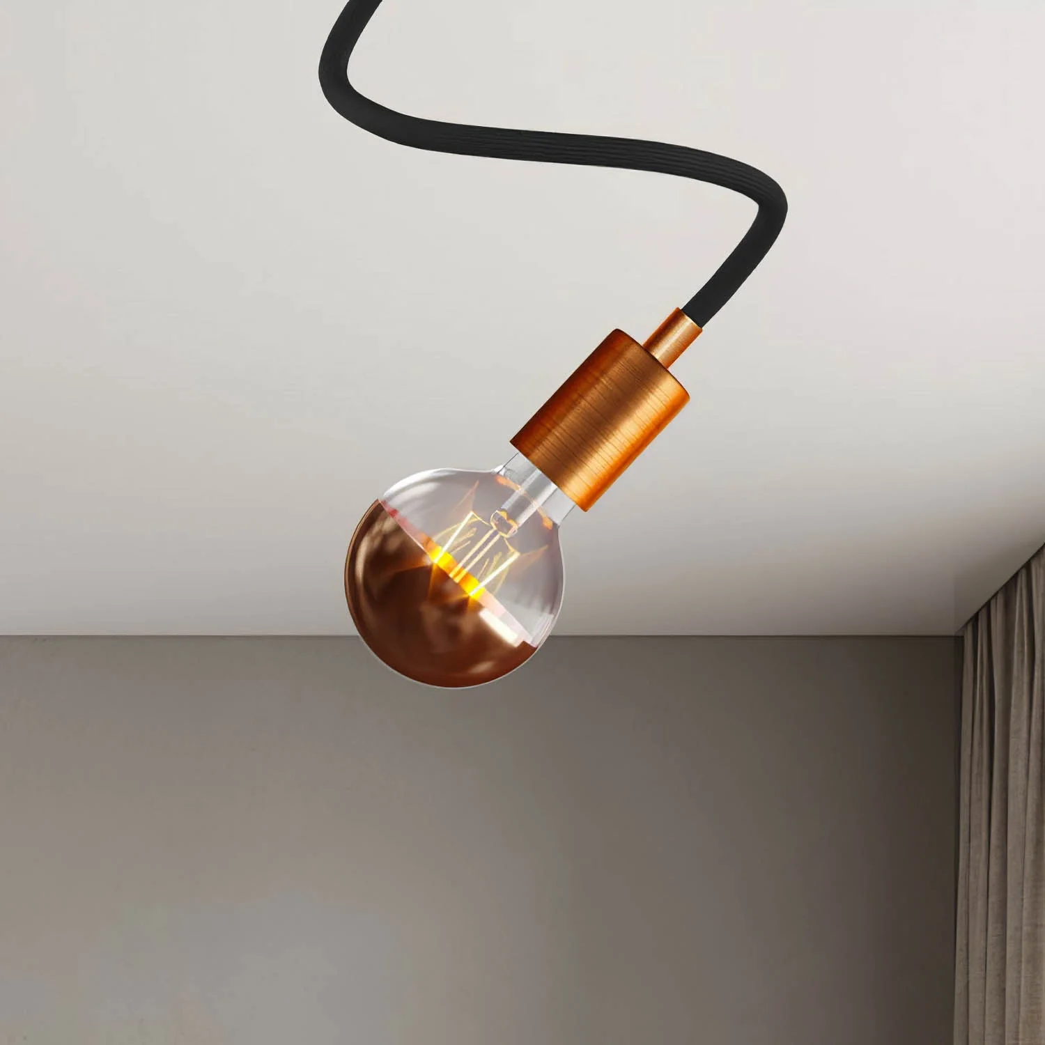 Creative Flex 60 cm wall or ceiling lamp - Satin copper - Image 3