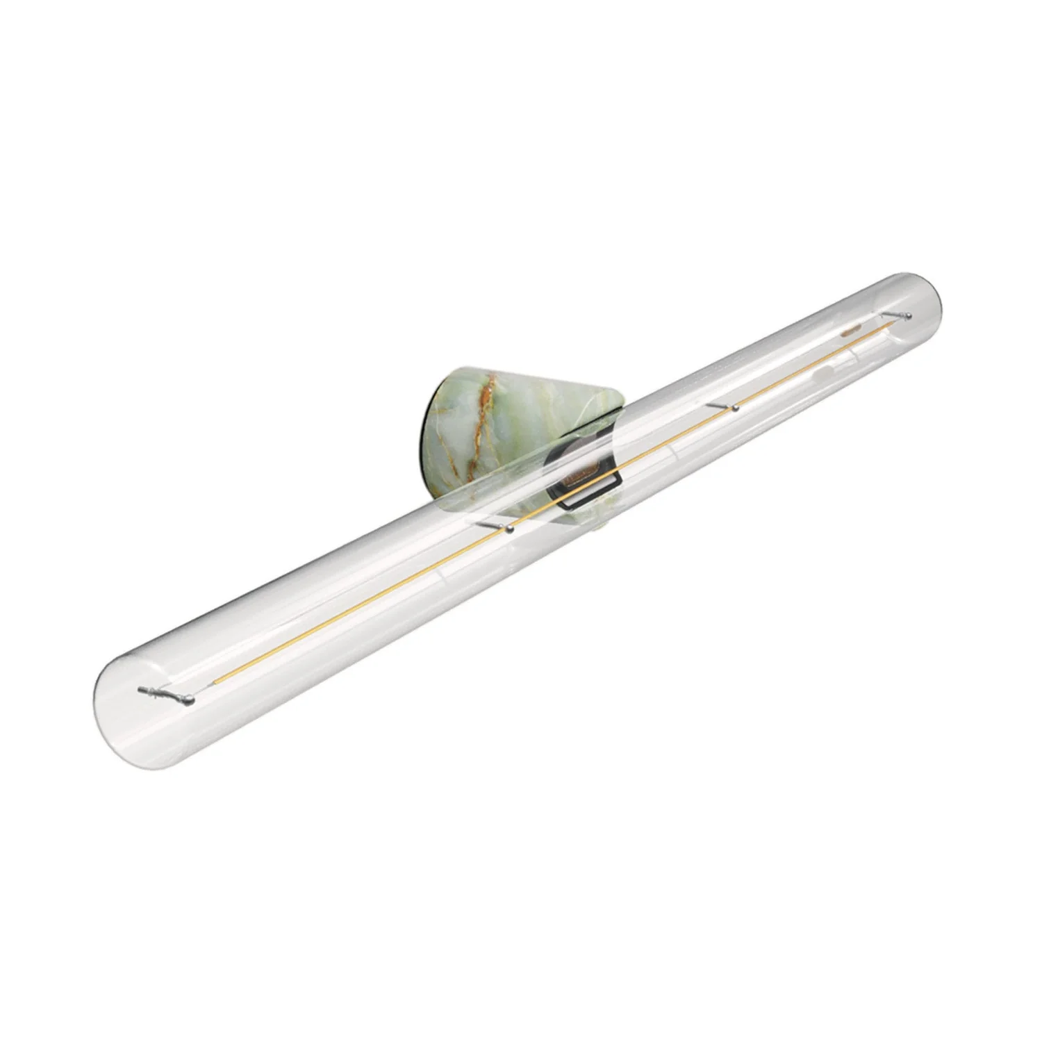 Esse14 wall or ceiling lamp for S14d LED light bulb - Waterproof IP44 - Green marble effect