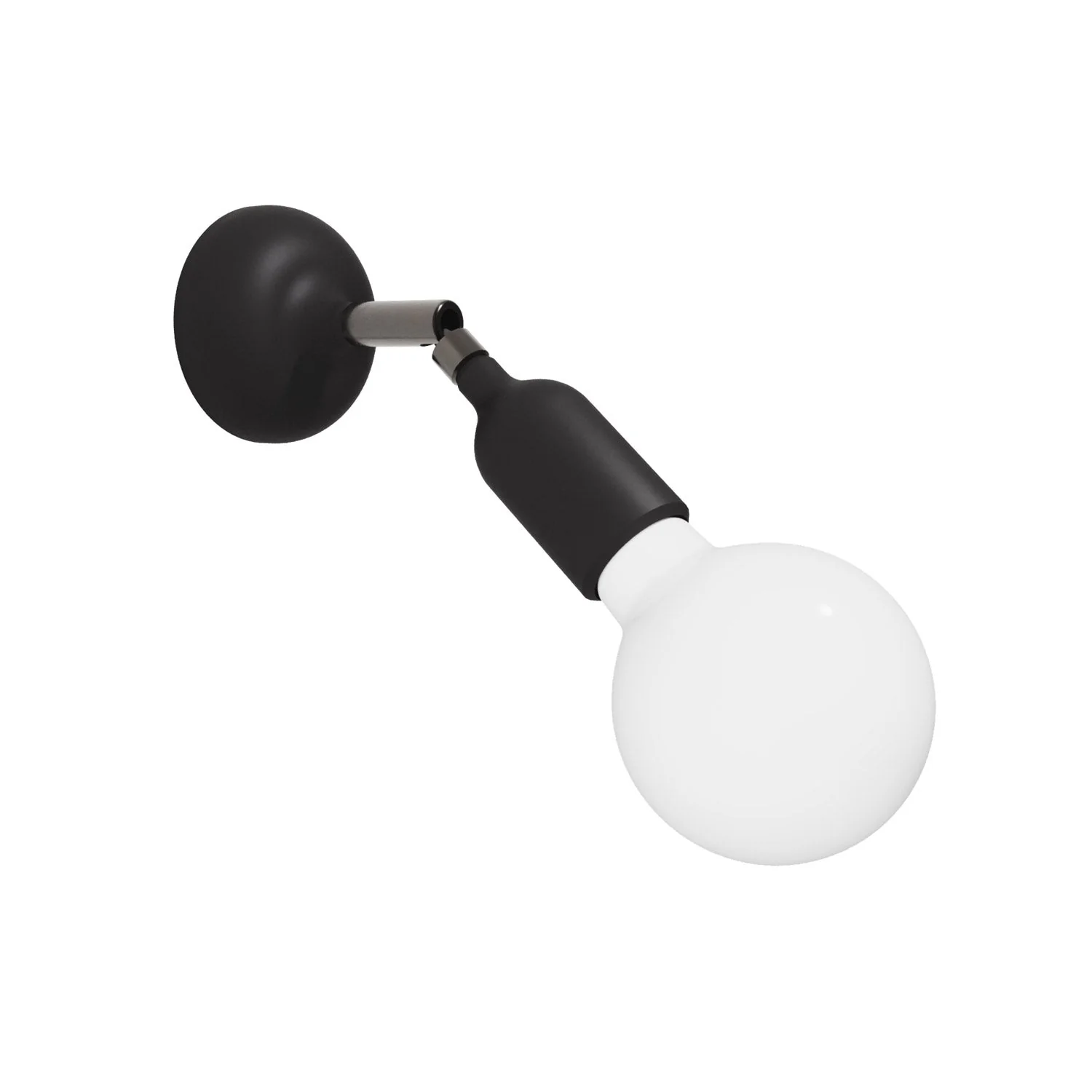 Fermaluce lamp in silicone with joint - Black