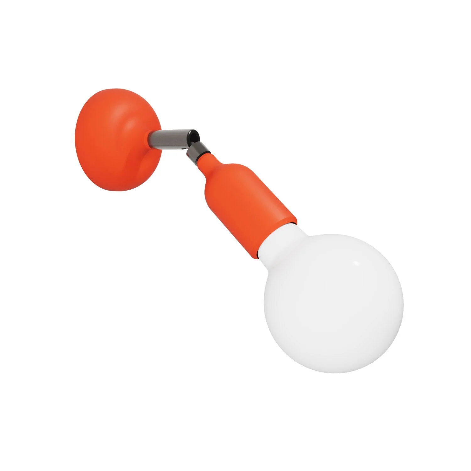 Fermaluce lamp in silicone with joint - Orange