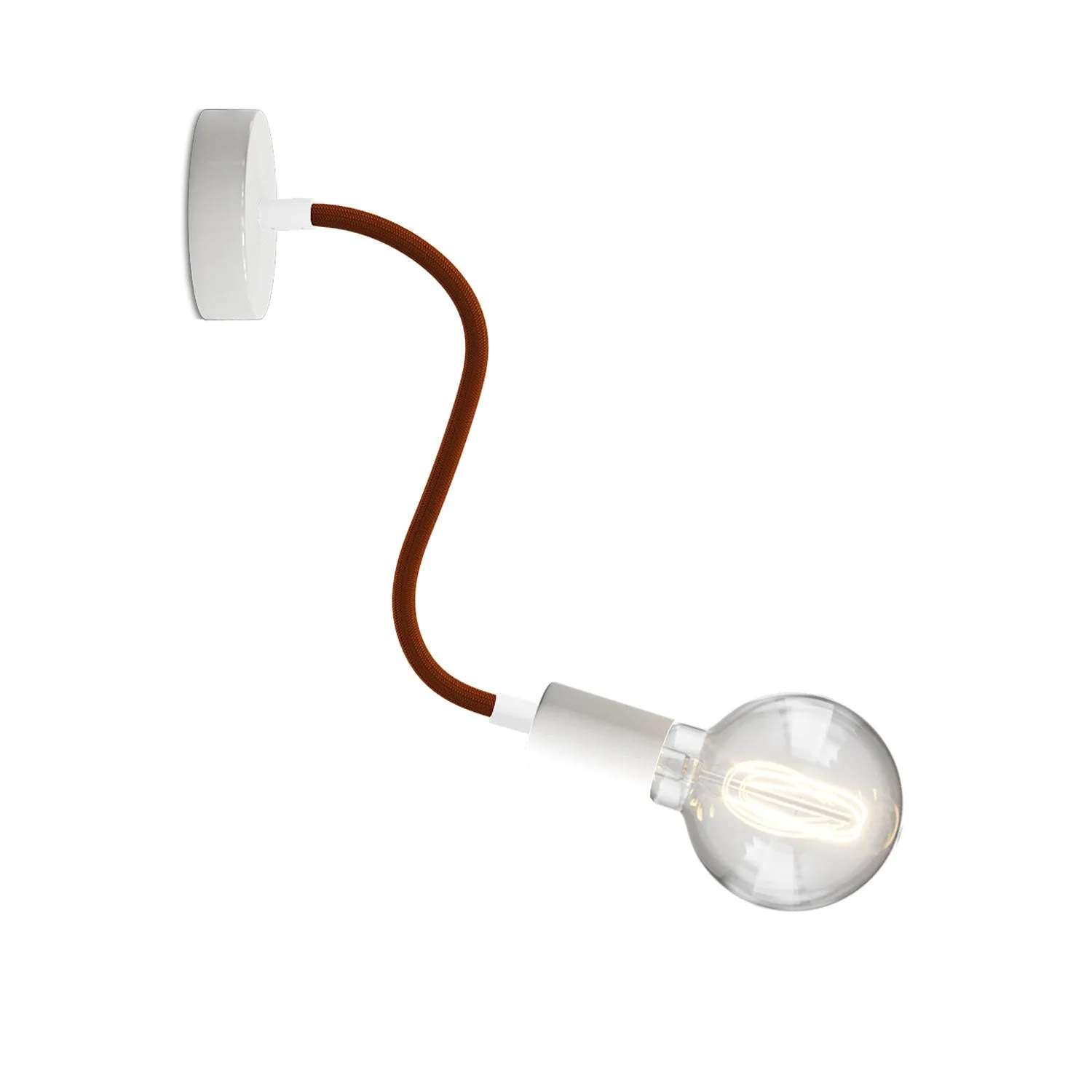 Flex 30 lamp with Globe light bulb - Matt white
