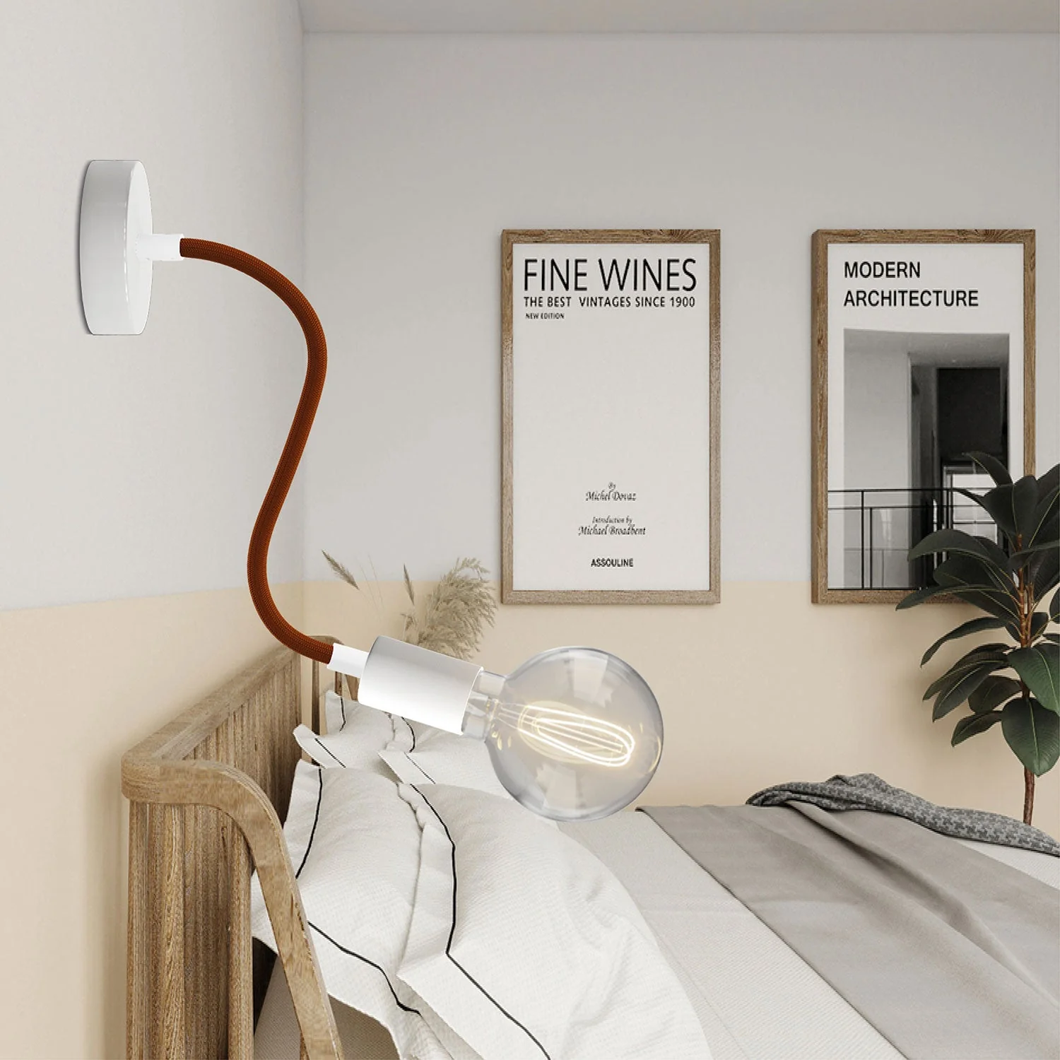 Flex 30 lamp with Globe light bulb - Matt white - Image 2