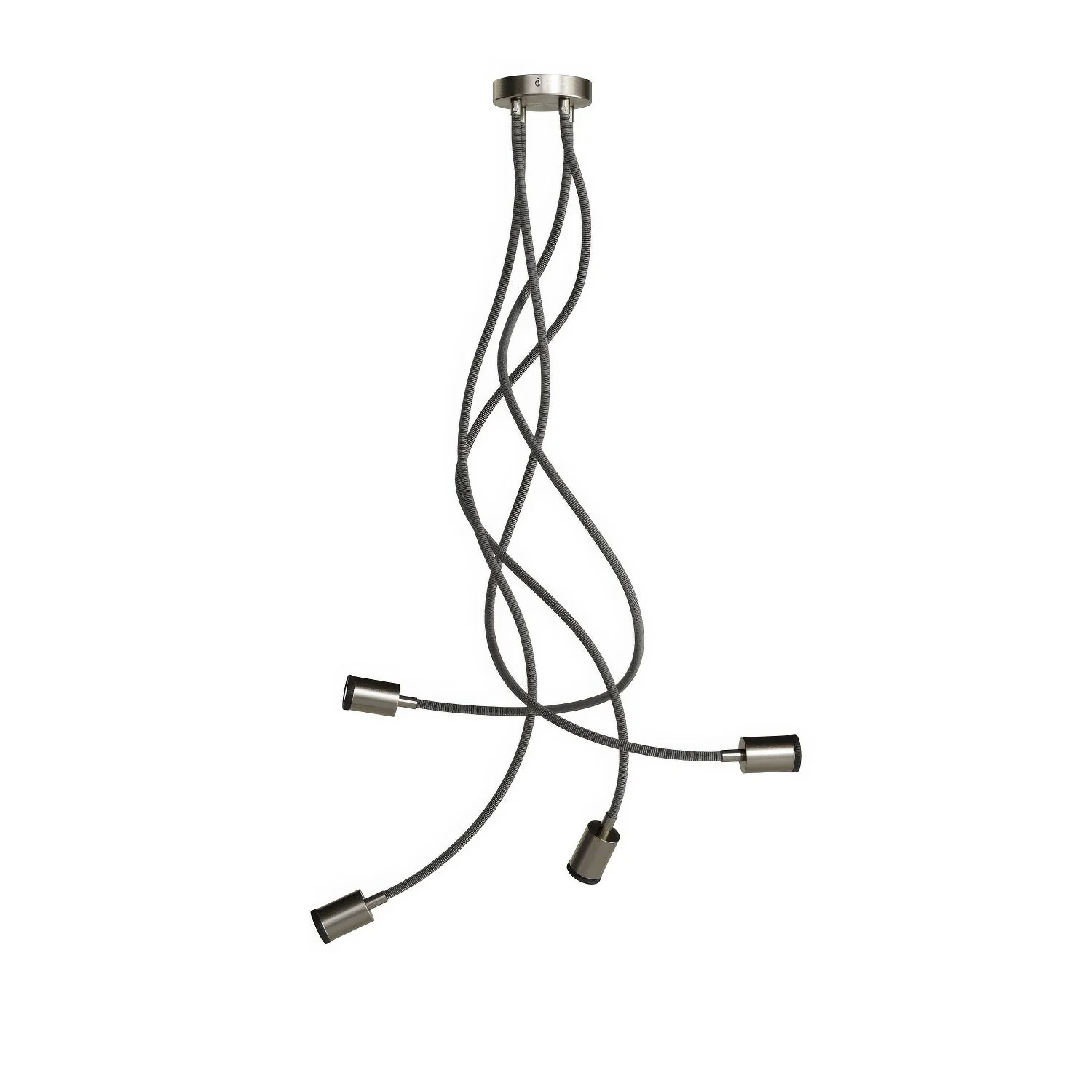 Mini Spotlight SPOTLIGHT GU1d0 Flex 90 ceiling light - Satin titanium