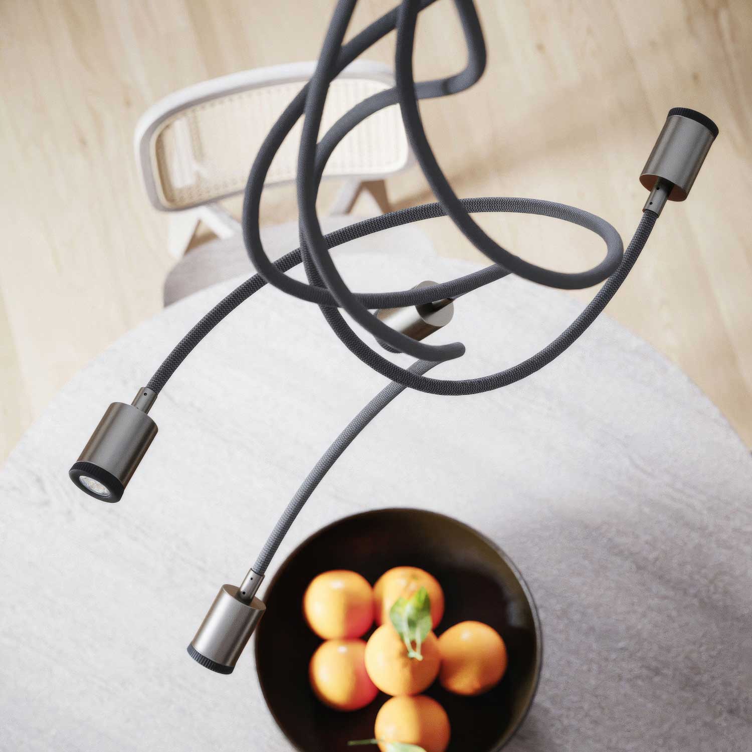Mini Spotlight SPOTLIGHT GU1d0 Flex 90 ceiling light - Satin titanium - Image 3