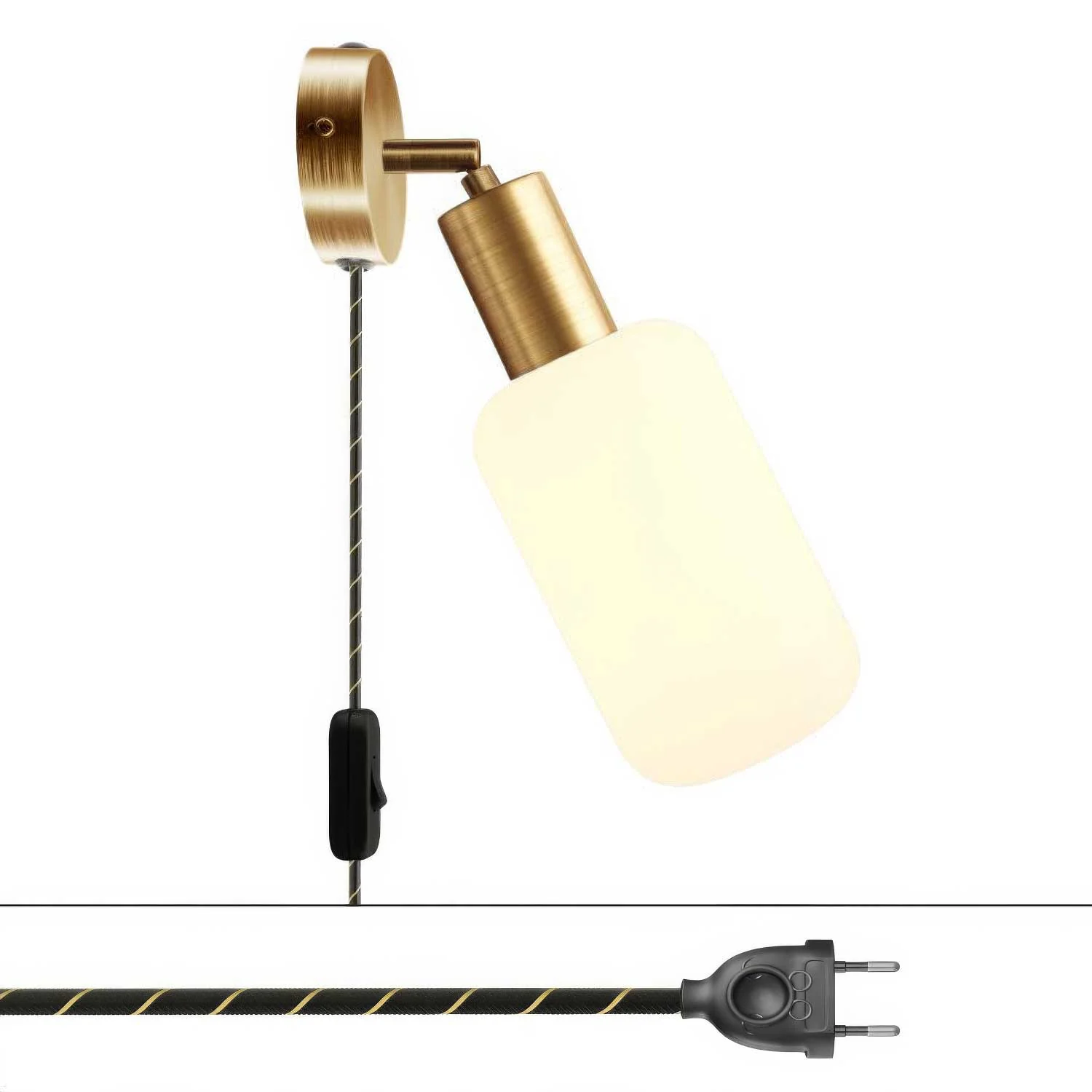 Spostaluce adjustable joint metal lamp - Satin bronze