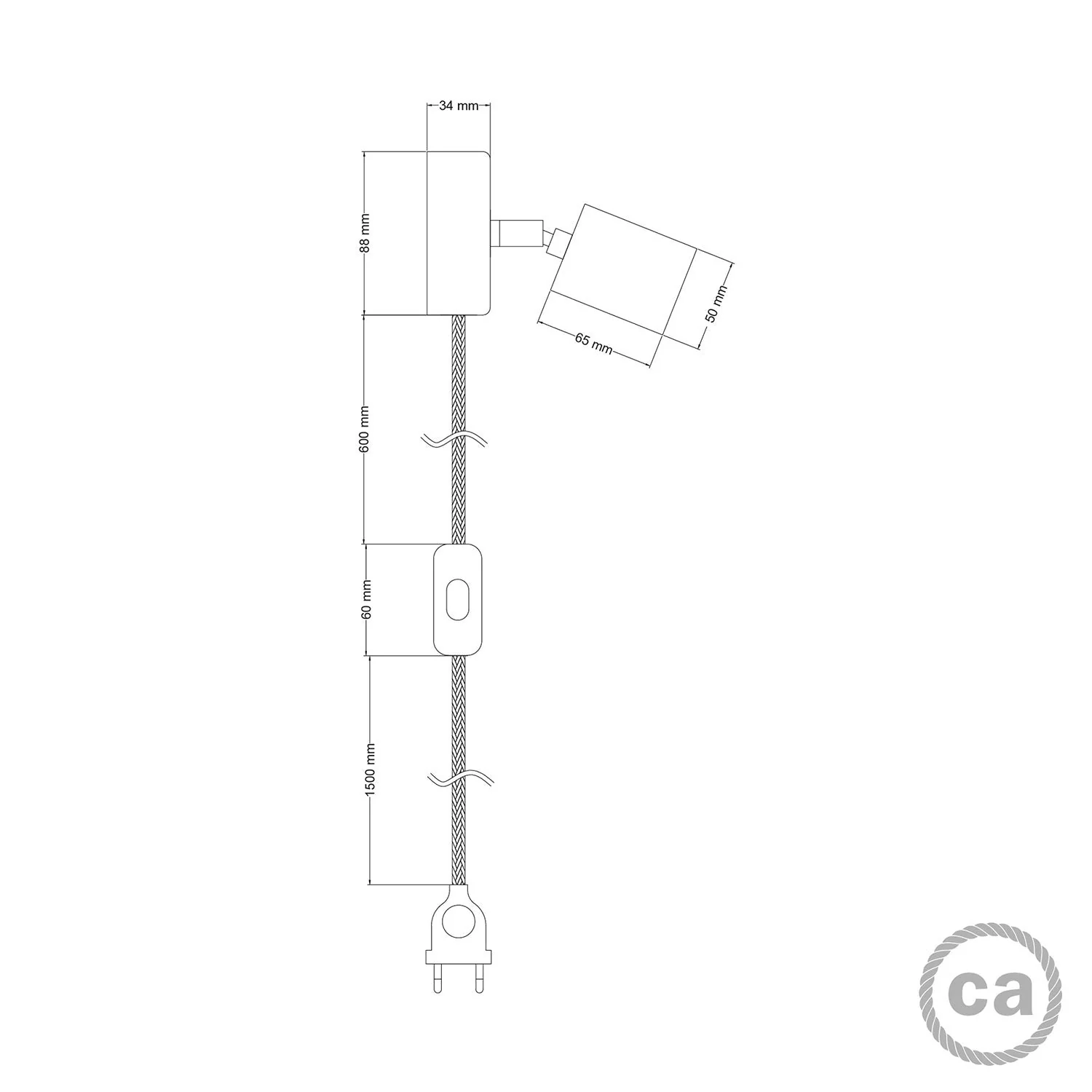 Spostaluce Swivel joint wooden lamp - Neutral - Image 4