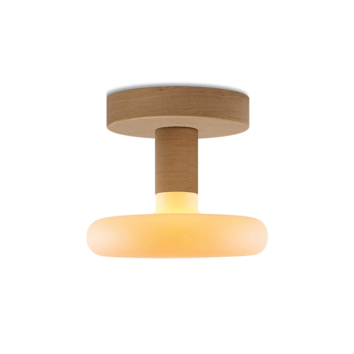 Fermaluce wooden lamp with Dash light bulb – Neutral
