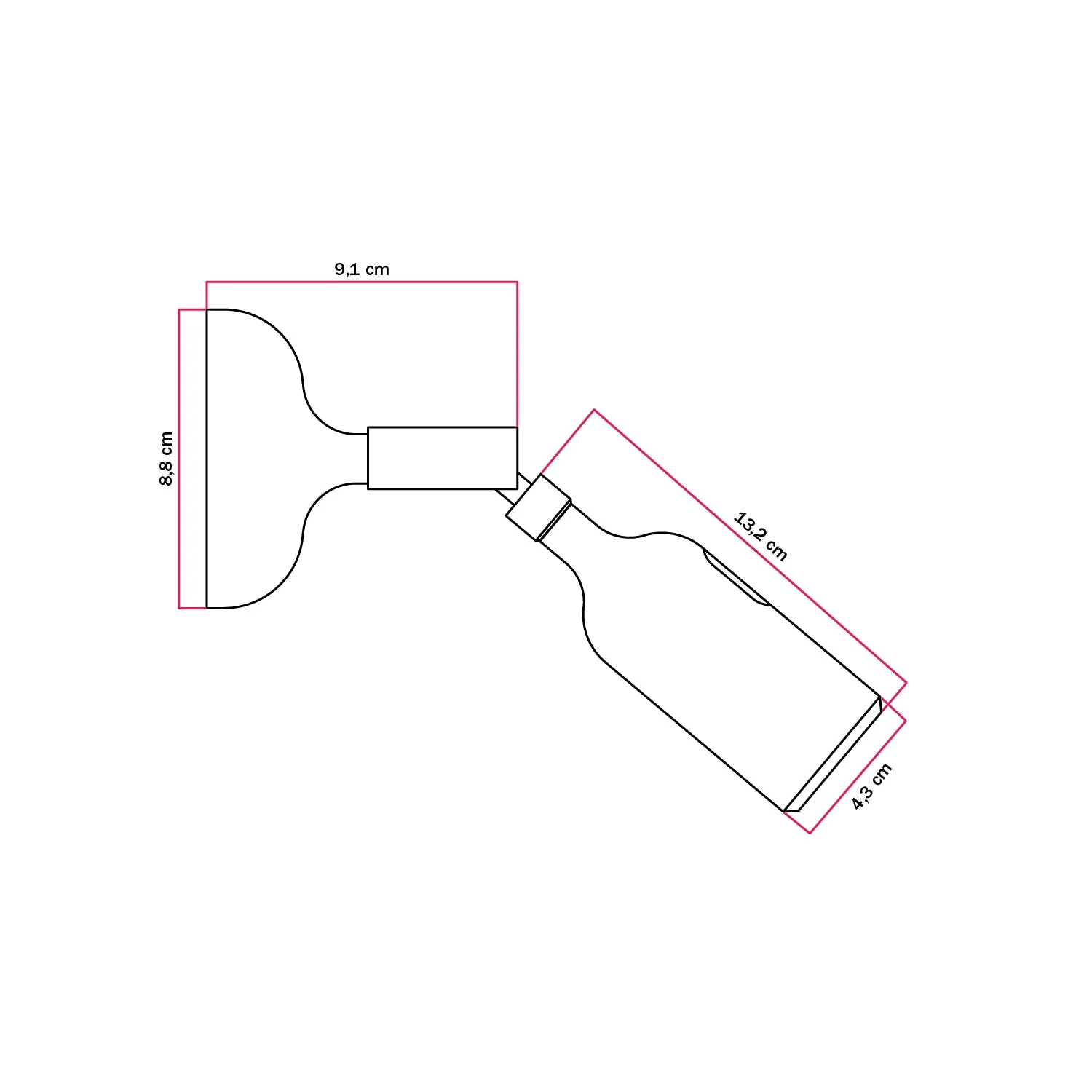 Fermaluce lamp in silicone with joint and built-in switch - Orange - Image 3