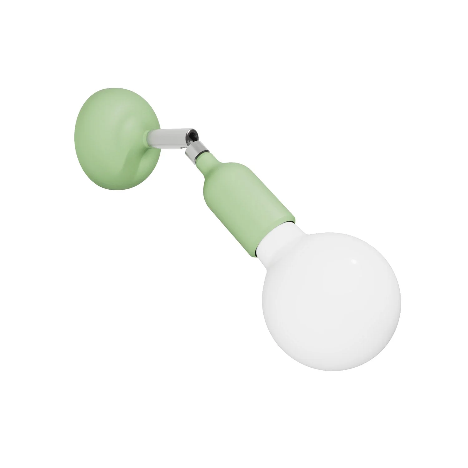 Fermaluce lamp in silicone with joint - Meadow green