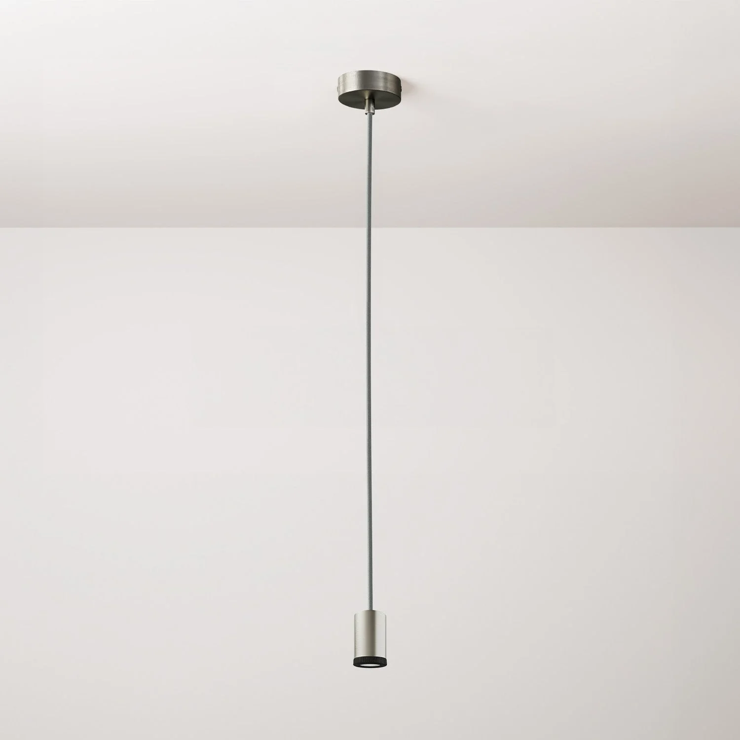 Single pendant spotlight lamp Mini Spotlight GU1d0 – Satin titanium
