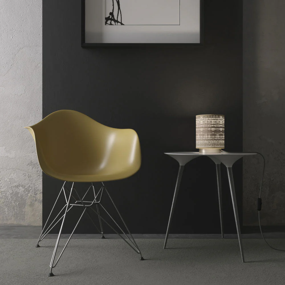 Posaluce for lampshade - Metal table lamp - Satin titanium - Image 2