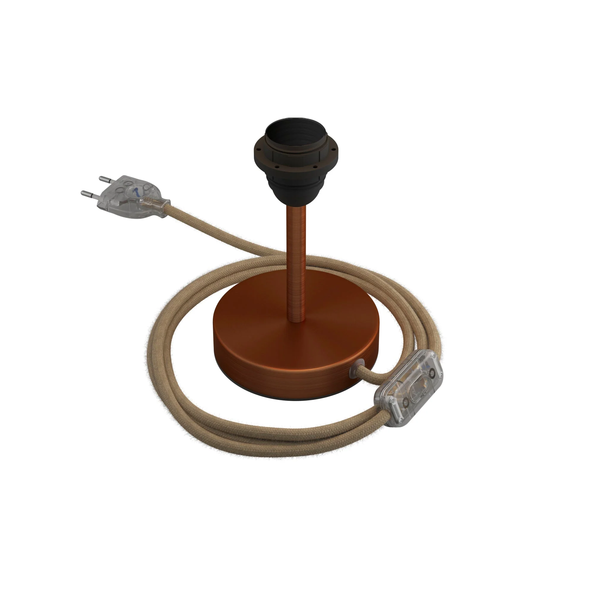 Alzaluce for lampshade - Metal table lamp - Satin copper - Image 5