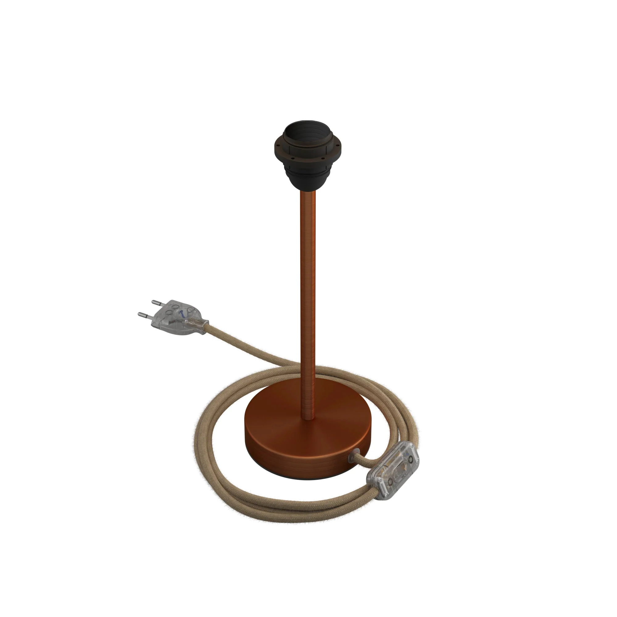 Alzaluce for lampshade - Metal table lamp - Satin copper - Image 8