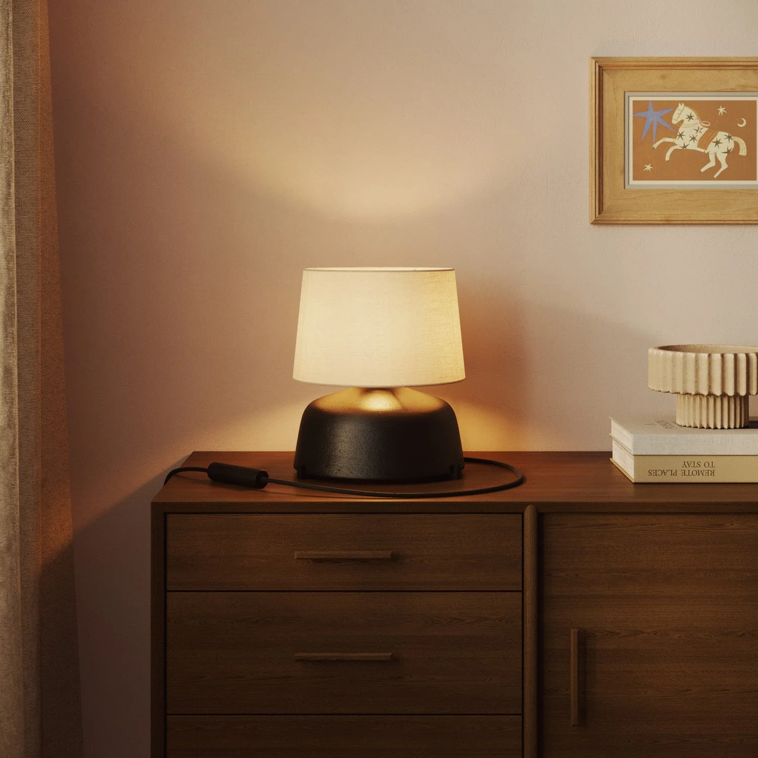 Athena Lampshade with E27 fitting for table or floor lamp - Made in Italy - Sand Arenal - Image 2